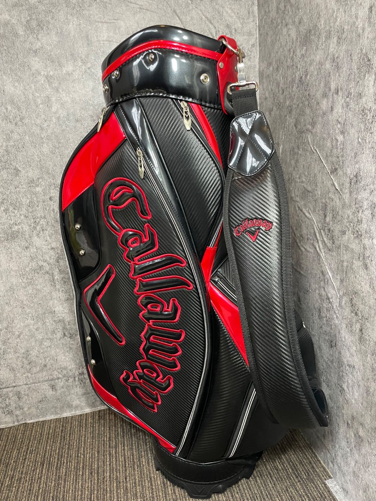 Callaway キャロウェイ キャディバッグ ブラック/レッド フード
