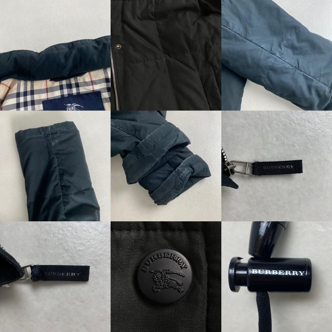 BURBERRY LONDON ダウンジャケット ノバチェック フード取外し可 2way