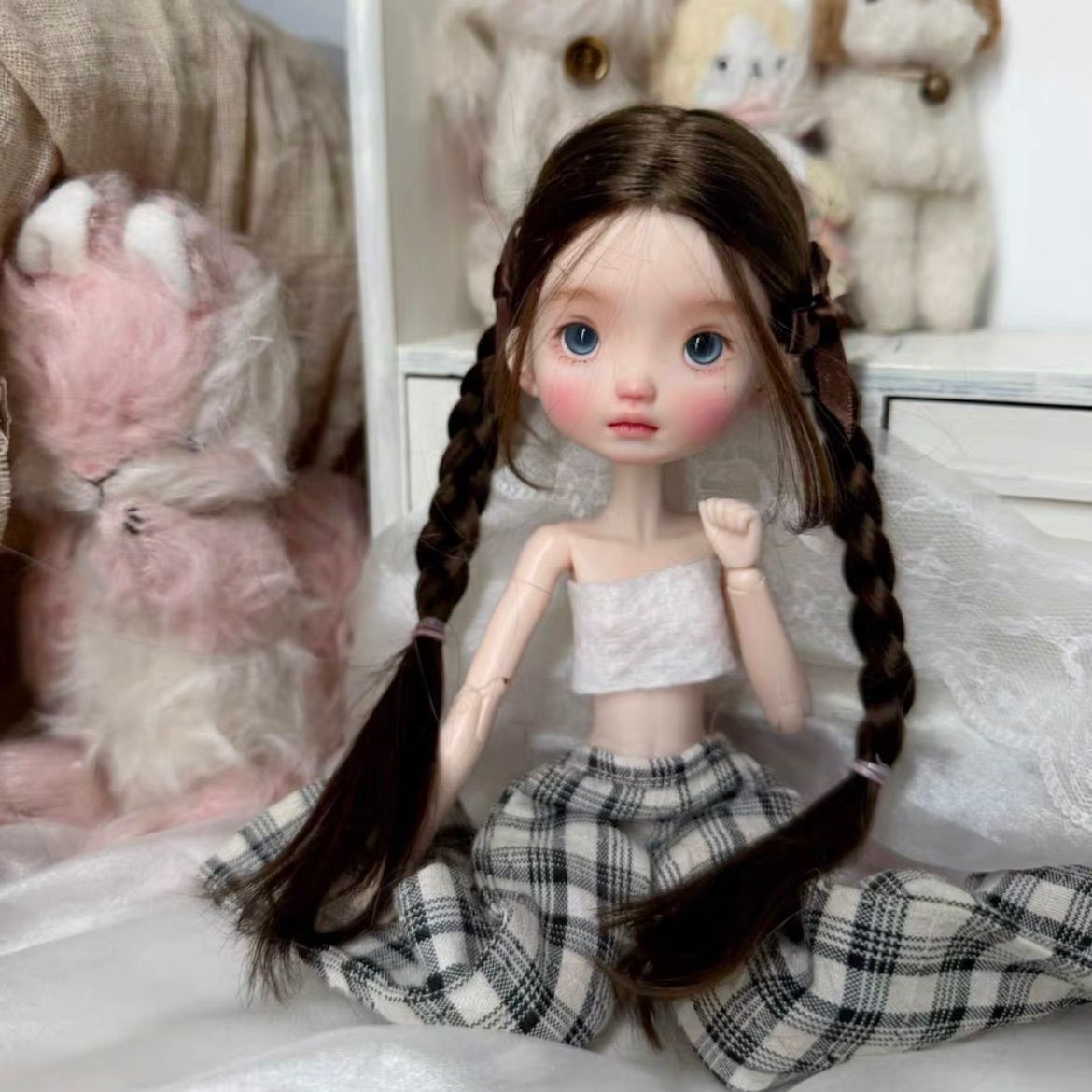 1:6 1/6 BJD Landoudou ウィッグ モヘアウィッグ 海外作家 2026050309