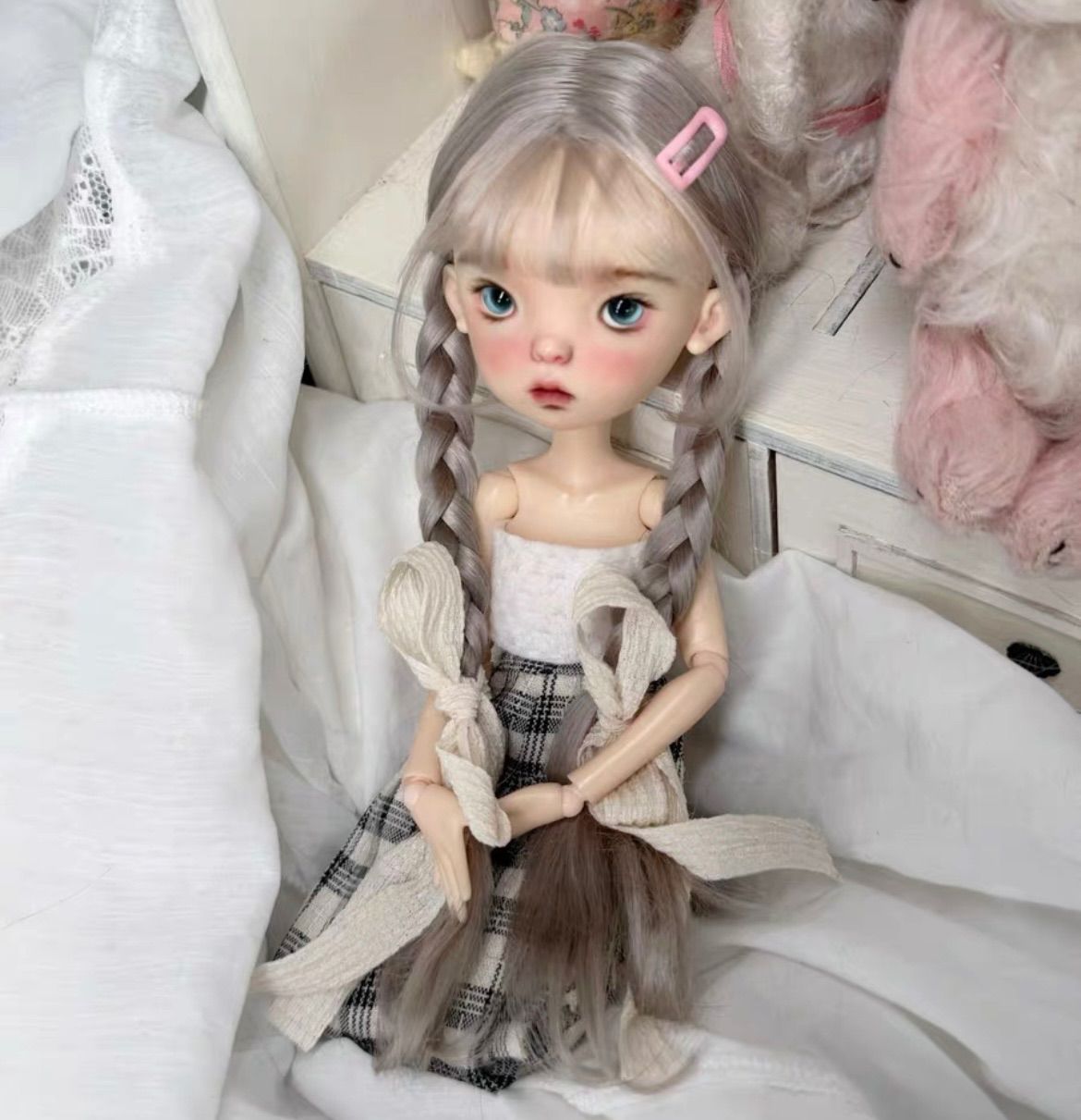 1:6 1/6 BJD Landoudou ウィッグ モヘアウィッグ 海外作家 2026050311