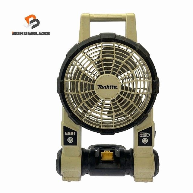 ☆中古品☆makita マキタ 100V/14.4V18V 充電式ファン CF201D 白/ホワイト 本体のみ コードレス バッテリー式 送風機 扇風機127532