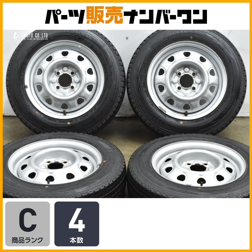 【良好品】TOPY M47A 14in 5J +38.5 PCD100 ダンロップ ウインターマックス SV01 155/80R14 LT トヨタ プロボックス サクシード 即納可能