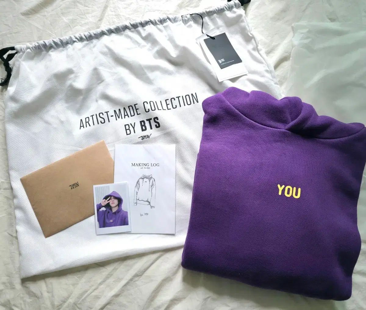 BTS ジミン WITH YOU フーディー 新品 M YOU WITH BTS With Jimin Hand