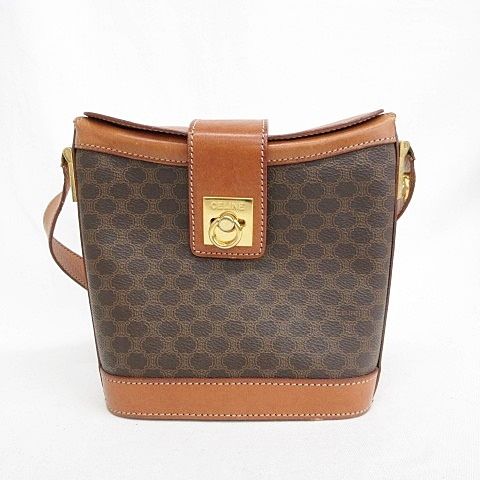 セリーヌ CELINE ショルダーバッグ 斜めがけバッグ マカダム柄
