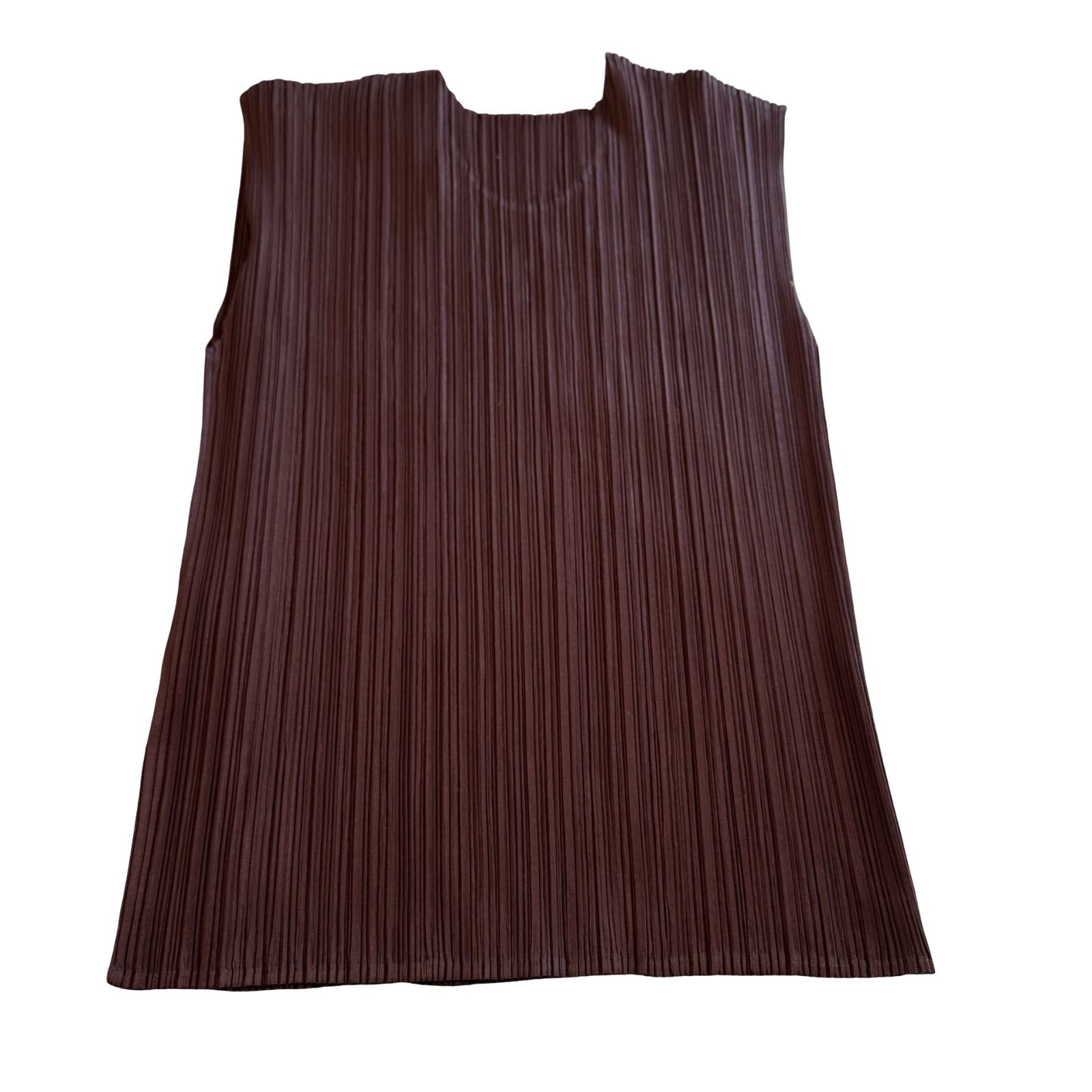 PLEATS PLEASE】イッセイミヤケ ノースリーブトップス 総柄 ピンク 3