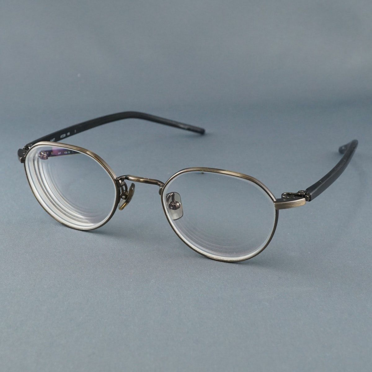 999.9 フォーナインズ 眼鏡 USED美品 S-647T Col.3 アンティーク 