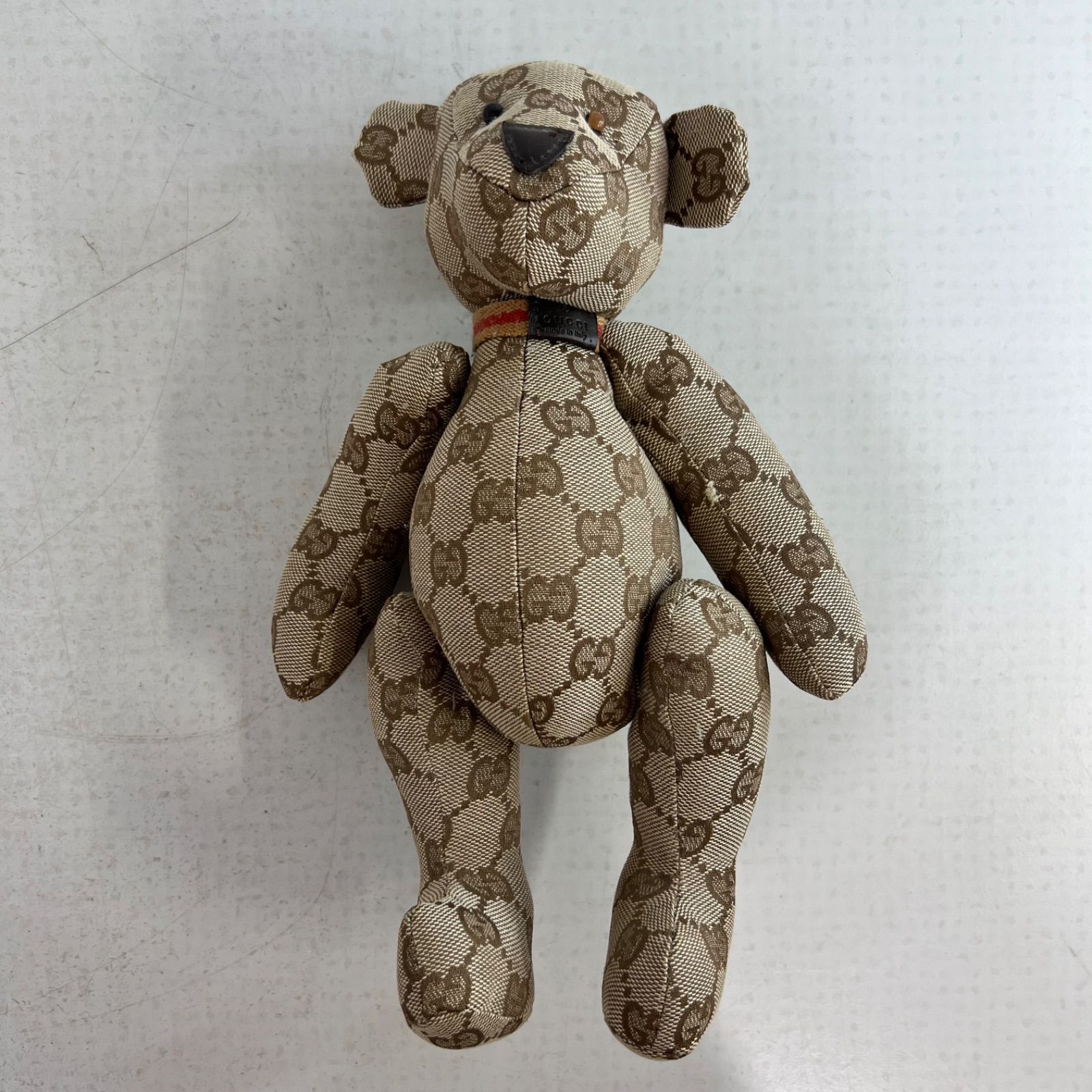 訳アリ】グッチ GUCCI テディベア くま ぬいぐるみ GG ベージュ ベアー