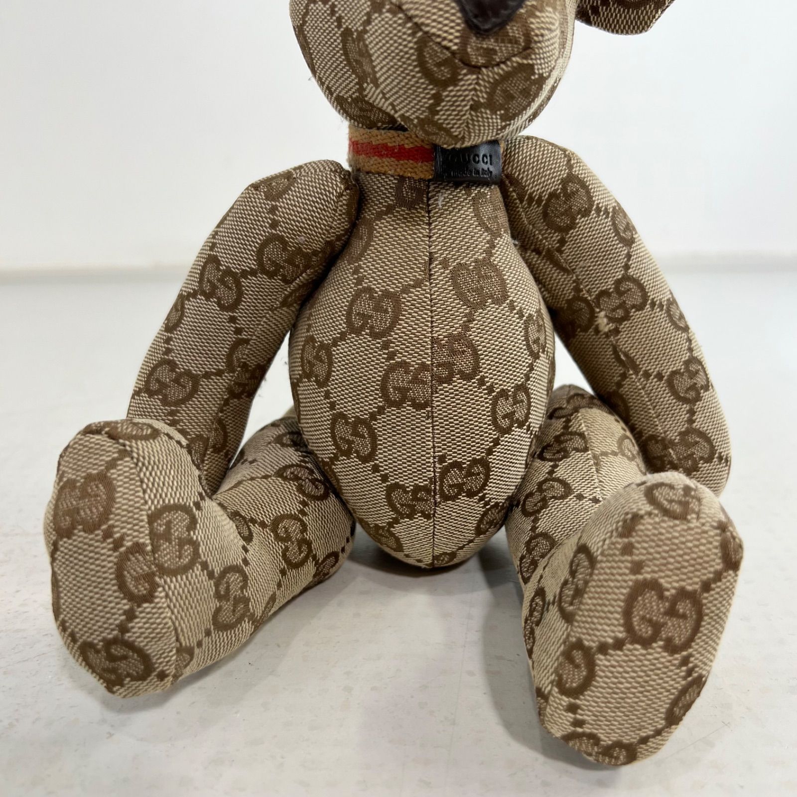 訳アリ】グッチ GUCCI テディベア くま ぬいぐるみ GG ベージュ ベアー
