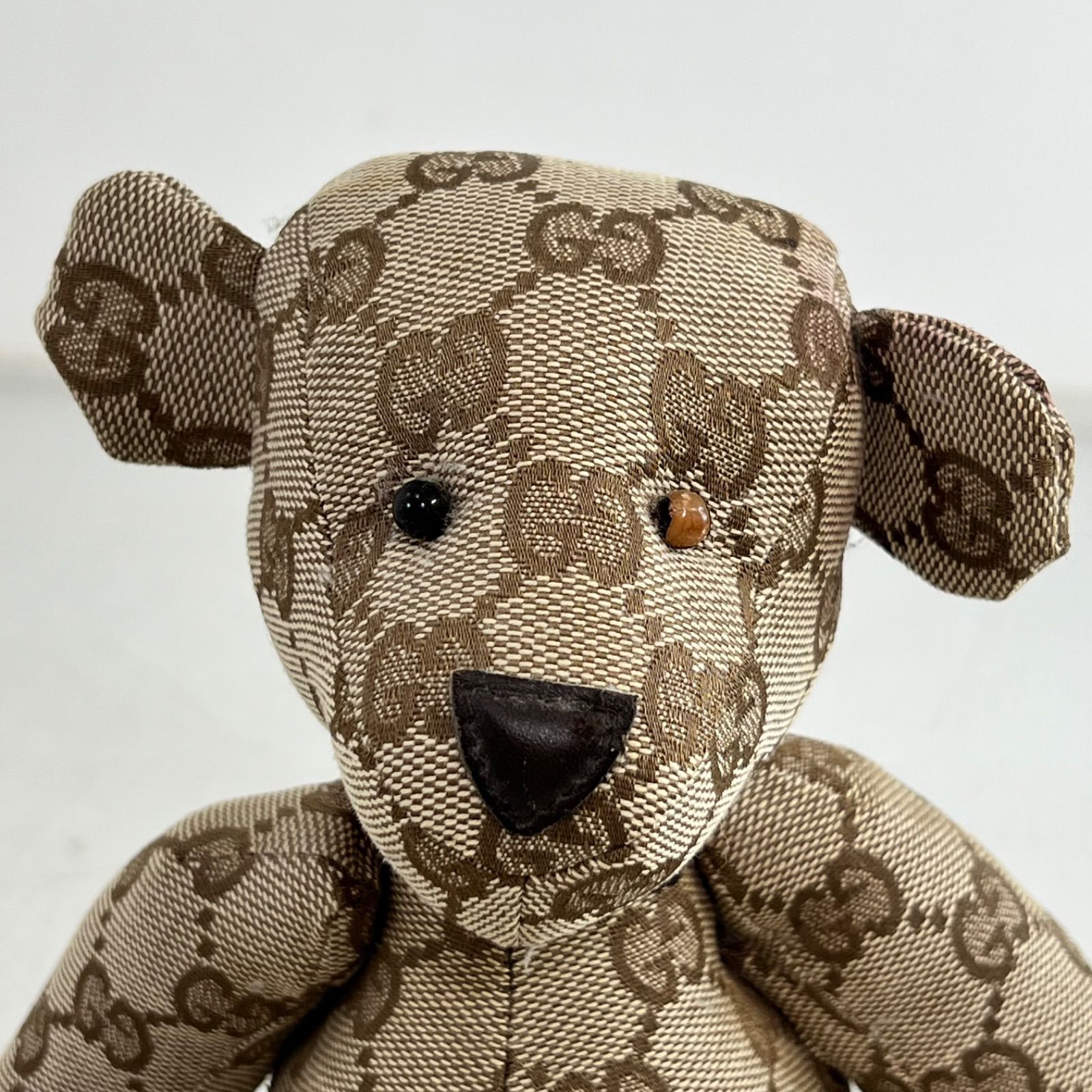 訳アリ】グッチ GUCCI テディベア くま ぬいぐるみ GG ベージュ ベアー