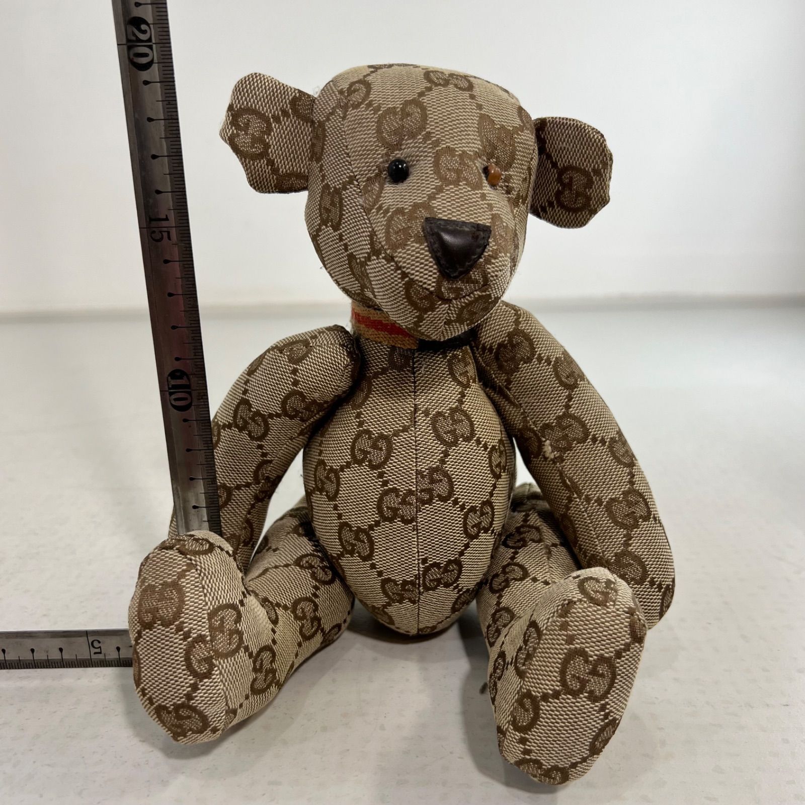 訳アリ】グッチ GUCCI テディベア くま ぬいぐるみ GG ベージュ ベアー
