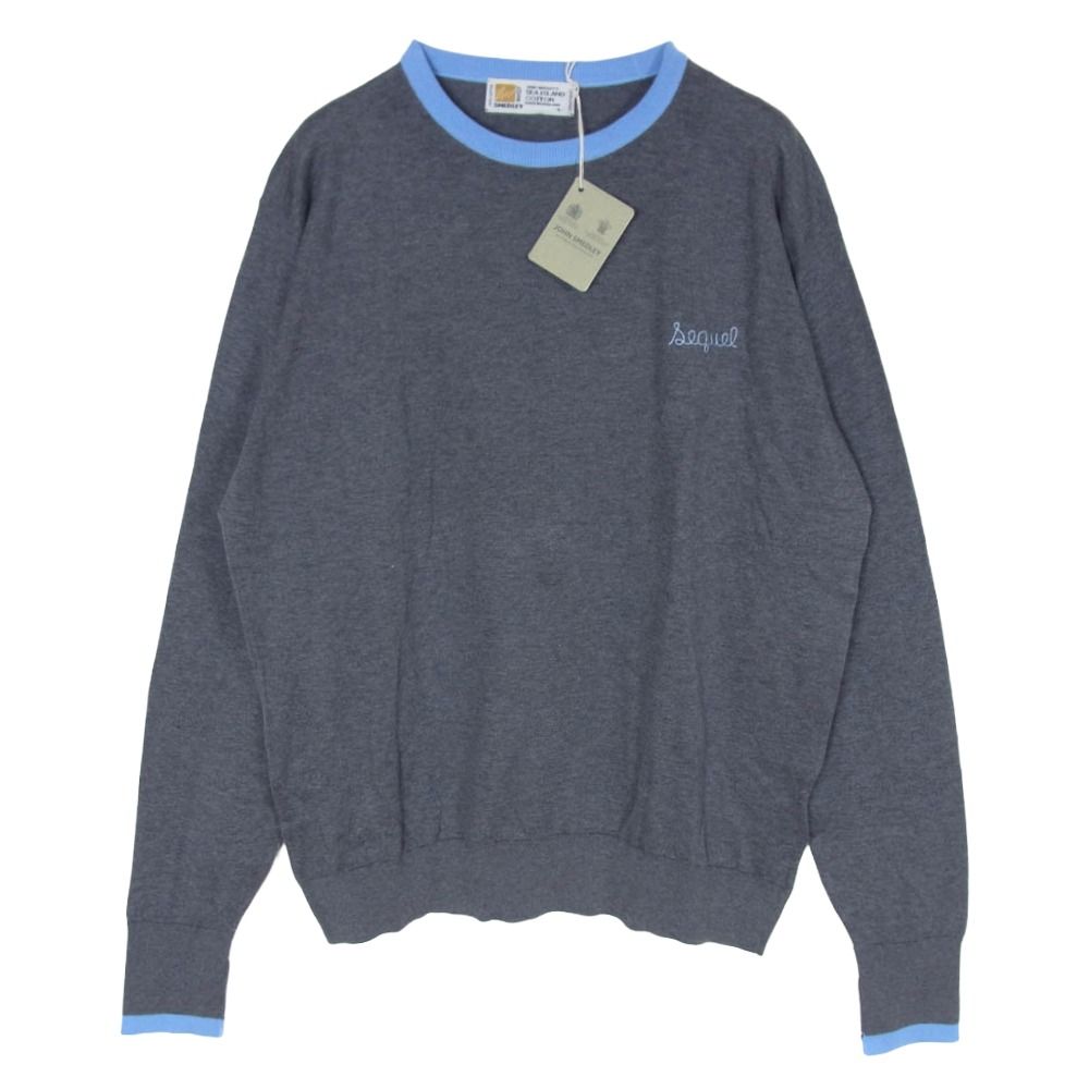 JOHN SMEDLEY ジョンスメドレー 長袖 ニット セーター グレー系 L
