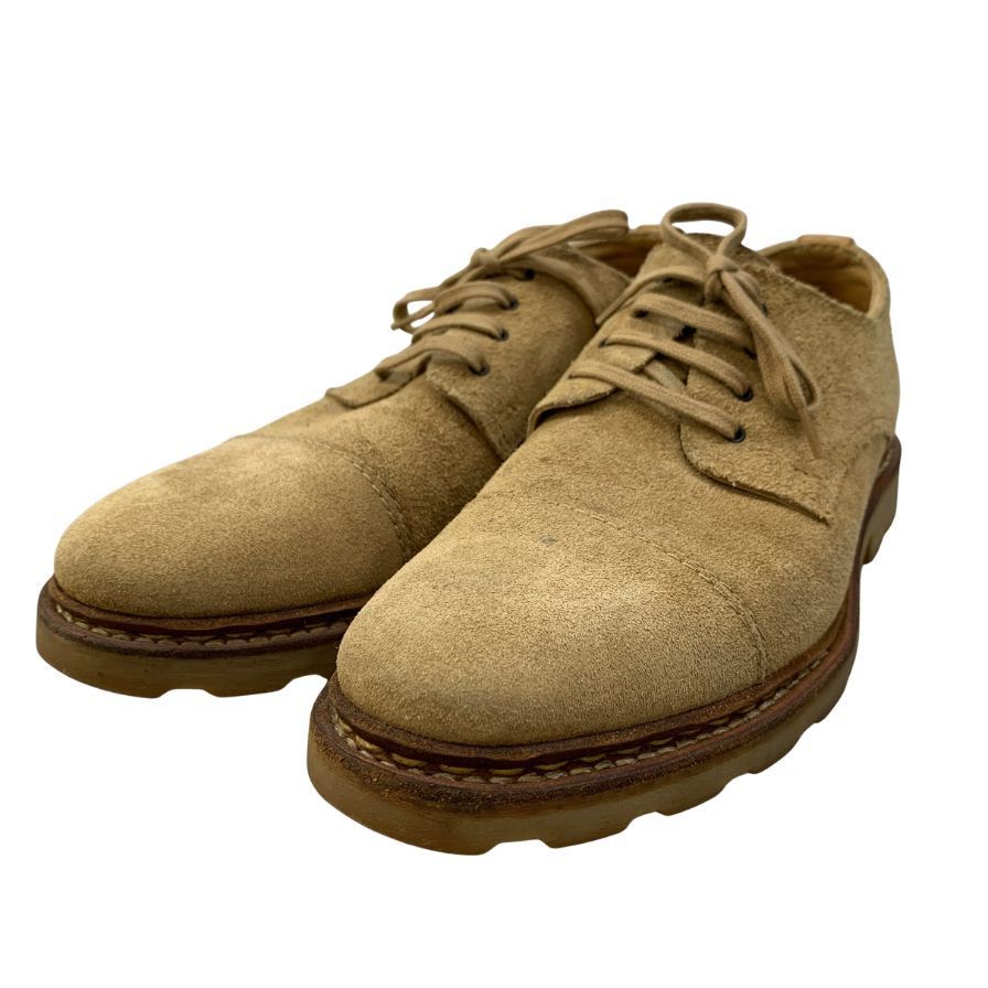 パラブーツ レザーシューズ ストレートチップ スエード ベージュ メンズ 5.5 Paraboot ビジネスシューズ 約24.0cm【LA】【中古】 パラブーツ レザーシューズ ストレートチップ スエード ベージュ