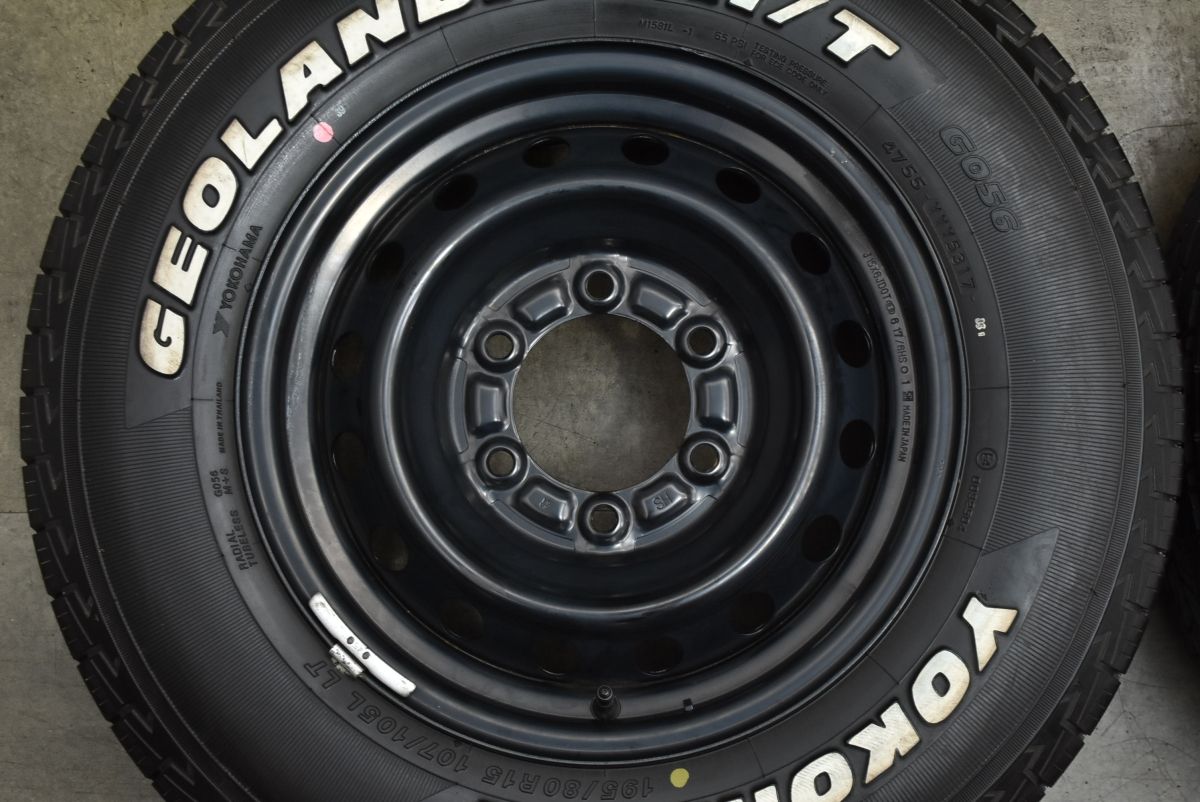 バリ溝】トヨタ 200 ハイエース レジアスエース 純正 15in 6J +35