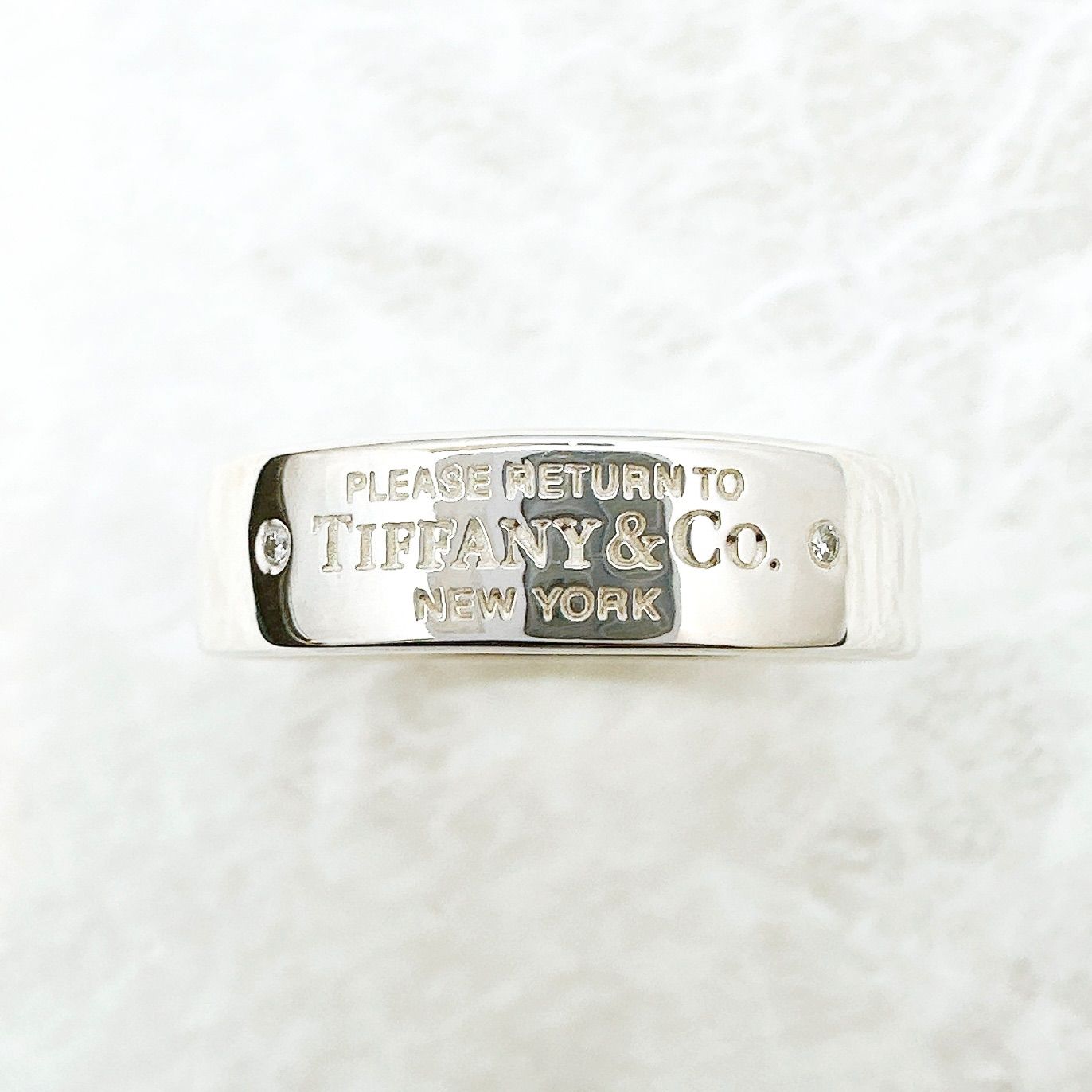 美品?Tiffany＆Co. リターントゥティファニー ダイヤモンド シルバー 