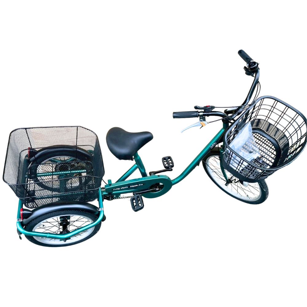 【三重県四日市引取限定】ミムゴ MG-TRE20L SWING CHARLIE スイングチャーリー グリーン 三輪自転車 H