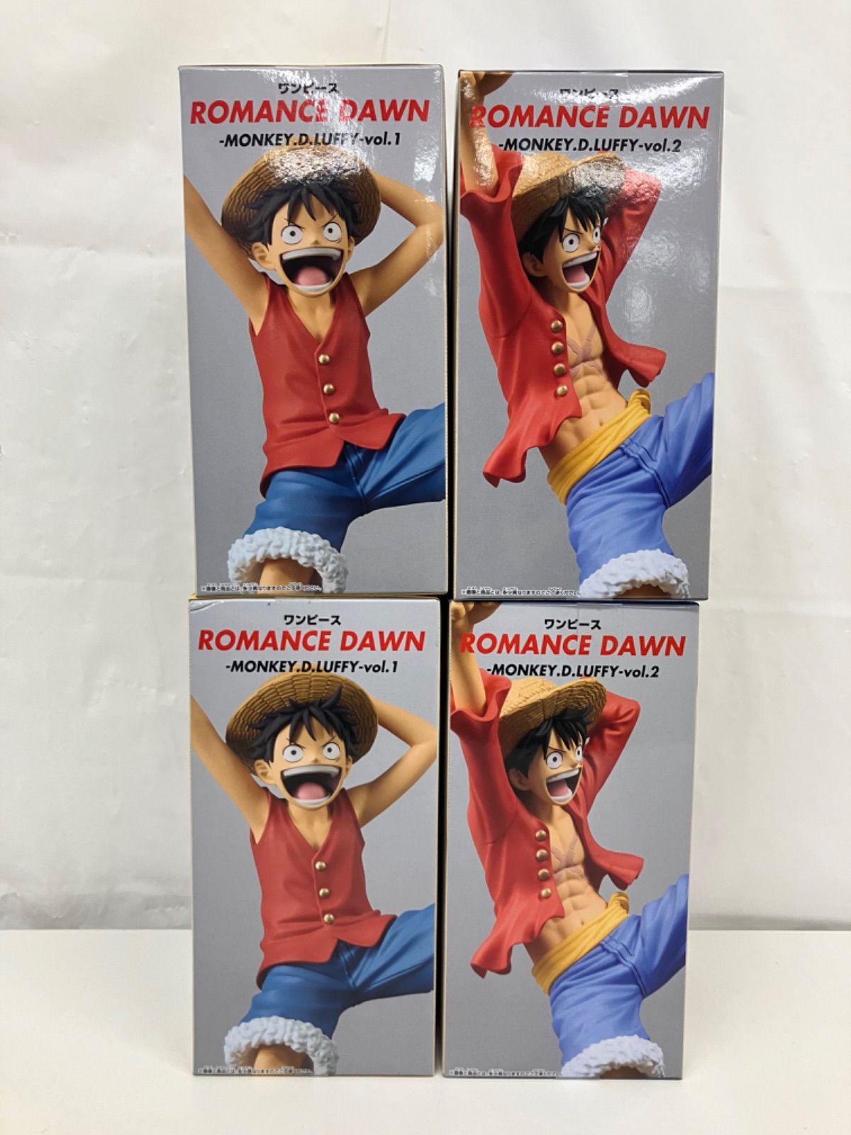 未開封 ONE PIECE ワンピース ROMANCE DAWN モンキー・D・ルフィ 2種 4 