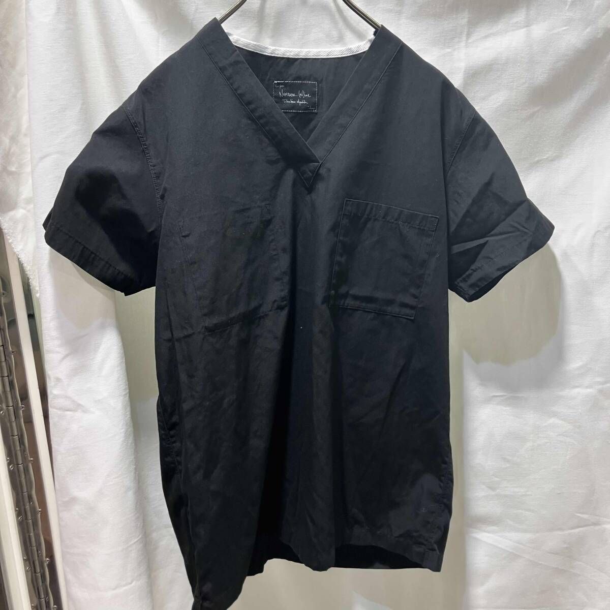 00s archive NUMBER （N）INE 半袖Tシャツ Vネックポケットカットソー 