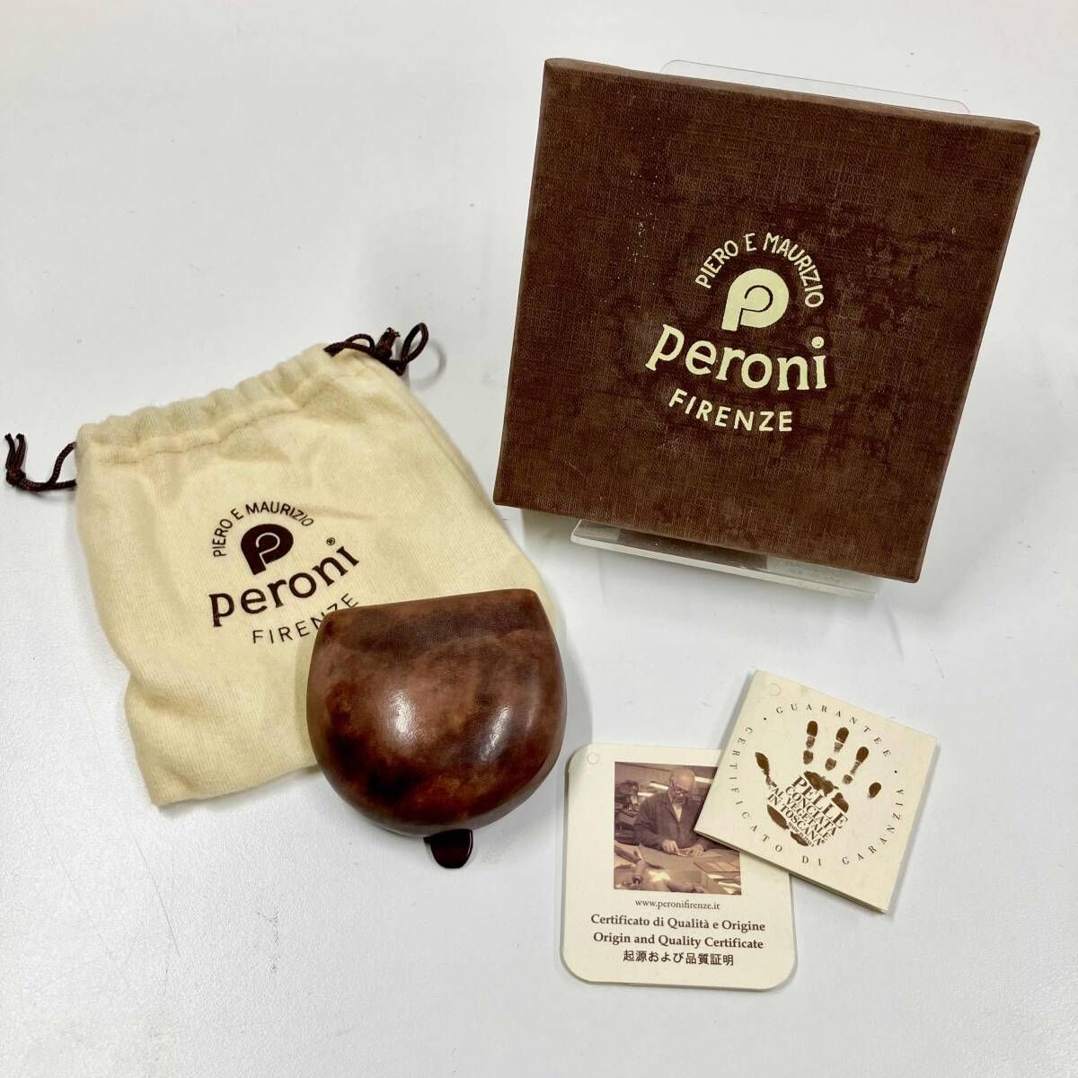 Peroni / ペローニ コインケース マーブルブラウン - メルカリ