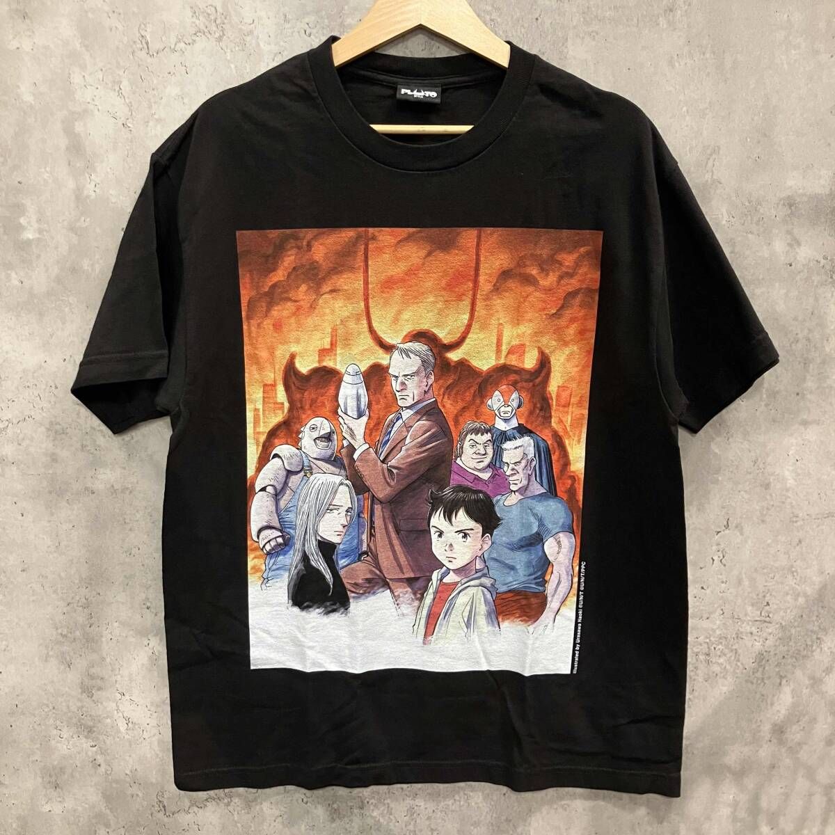 ANIME TEE PLUTO × WEBER × NETFLIX PRINTER TEE BLACK SIZE L