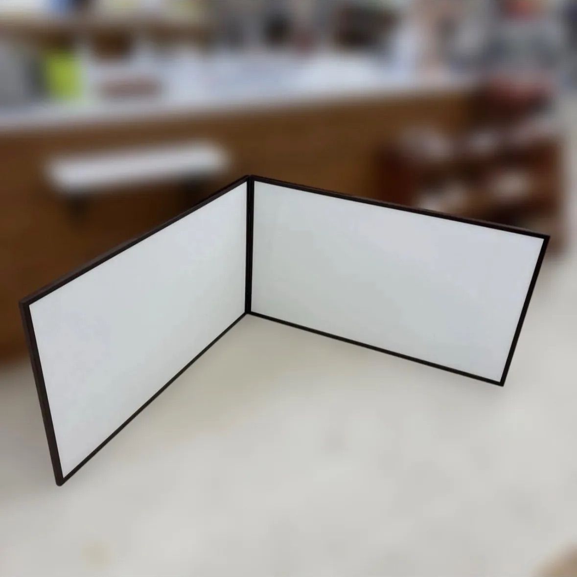 茶道具】風炉先屏風 二つ折り 白張 94×54.5cm 女桑 F べた貼 N ヒモ丁