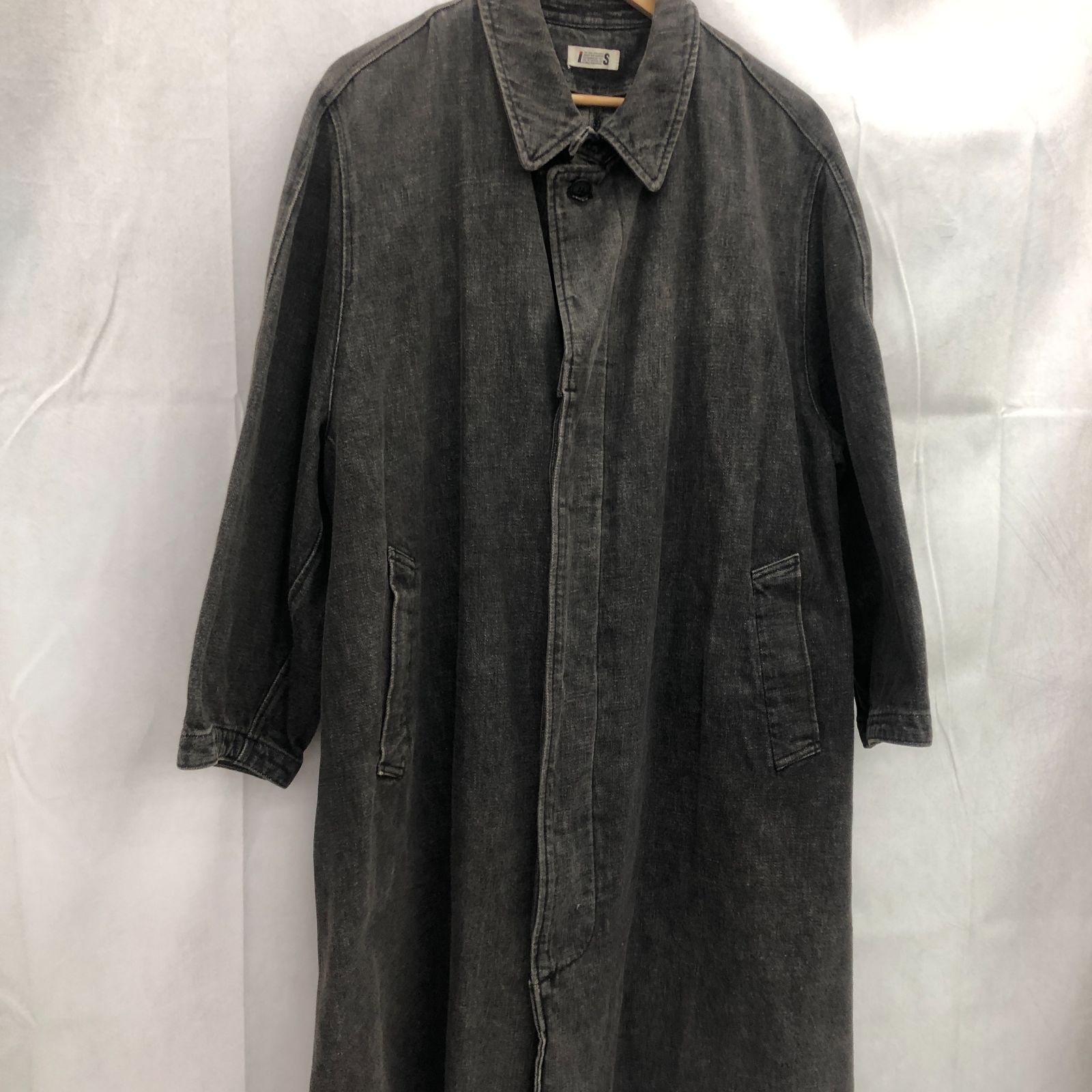 ISSEY MIYAKE イッセイミヤケ デニム ロングコート ライトブラック 