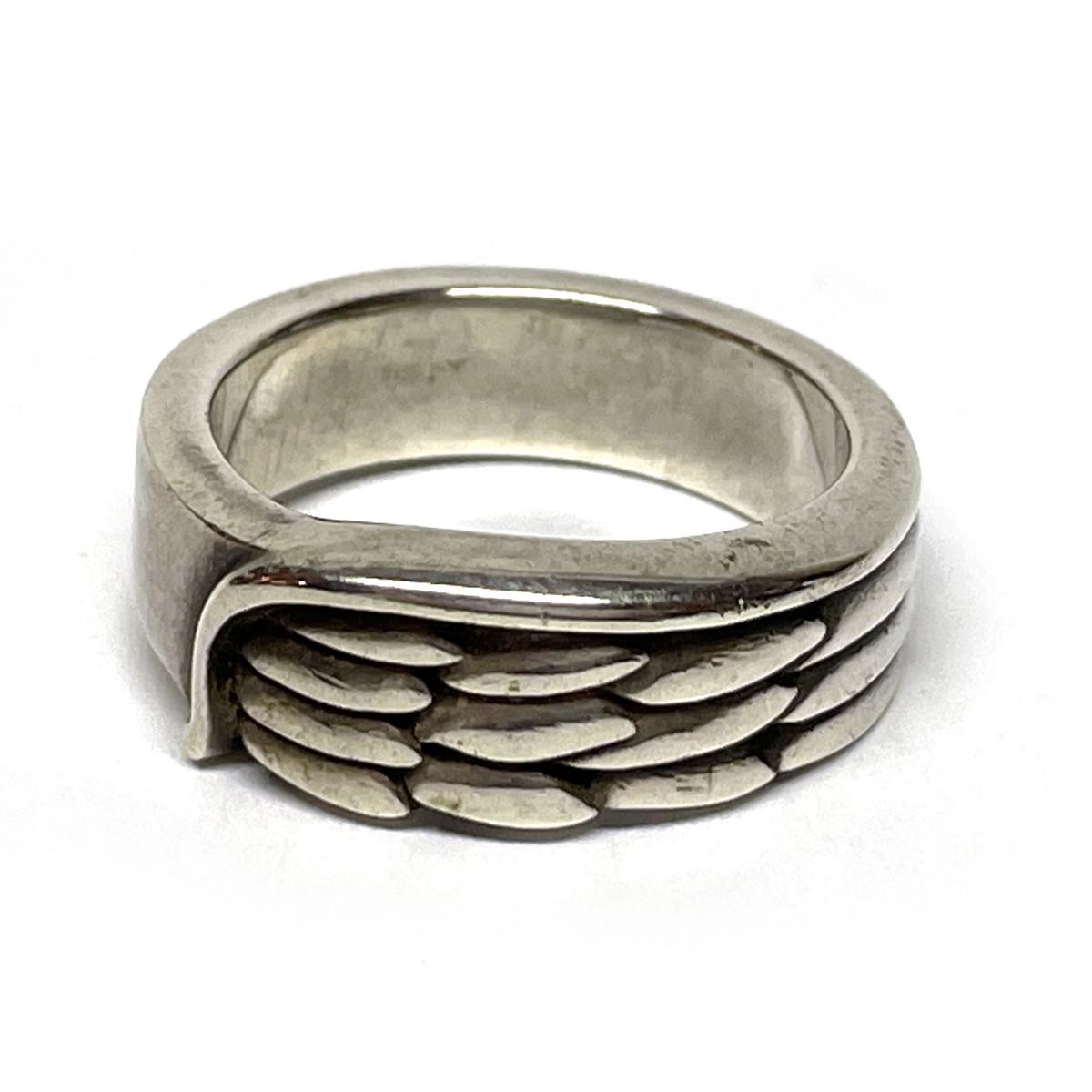 AQUA SILVER アクアシルバー リング 指輪 フェザーモチーフ 925刻印 