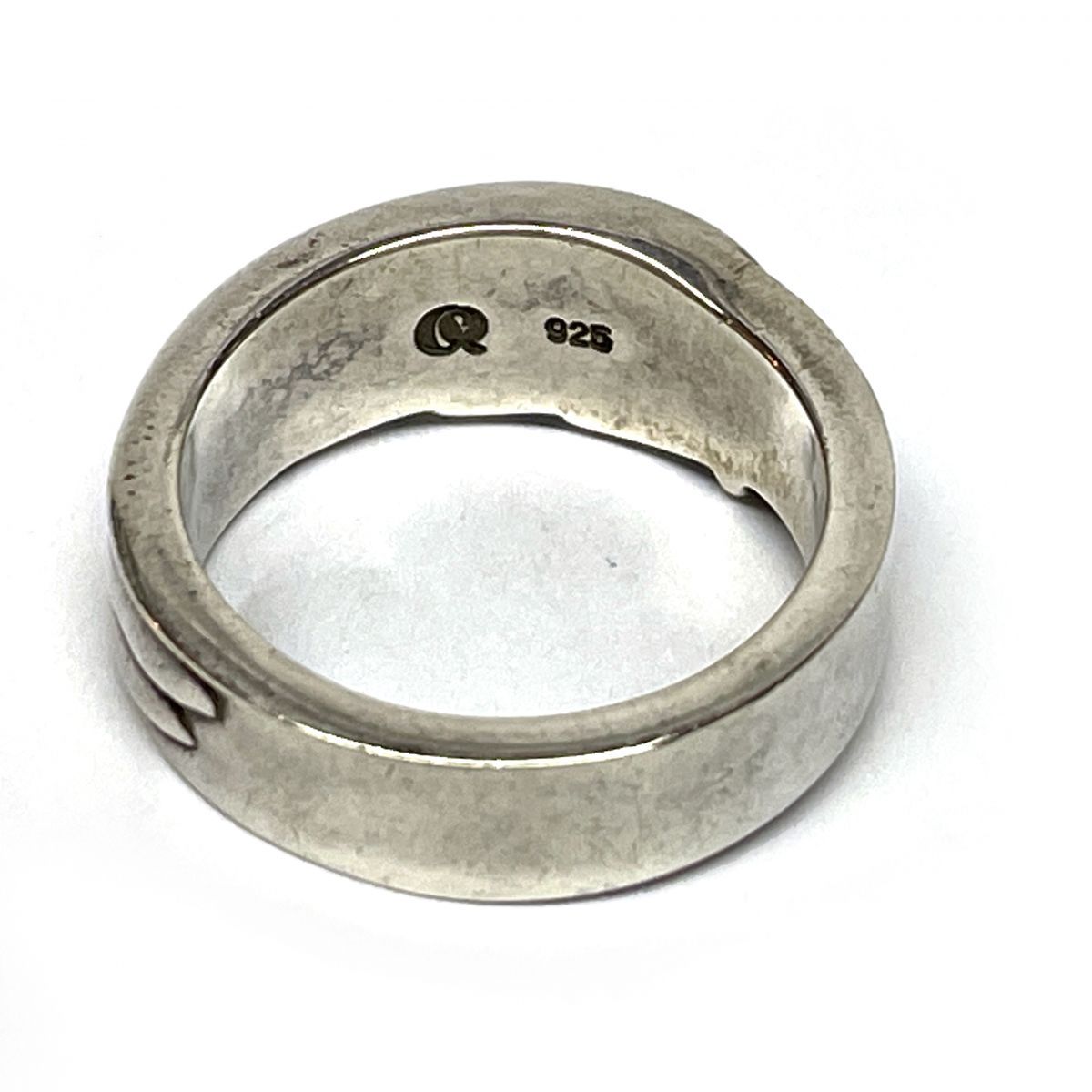 AQUA SILVER アクアシルバー リング 指輪 フェザーモチーフ 925刻印 