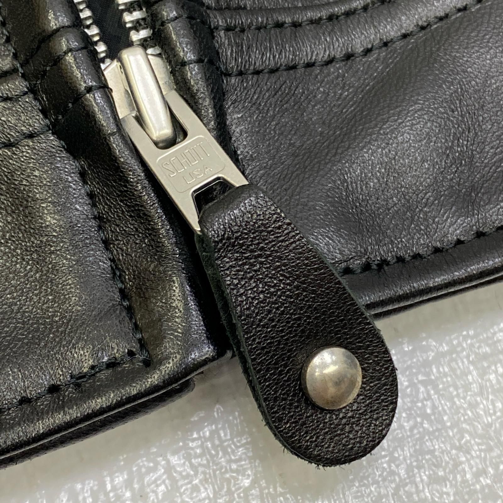 加古川店】 中古 schott | ショット レザー LEATHER TRACKER JACKET