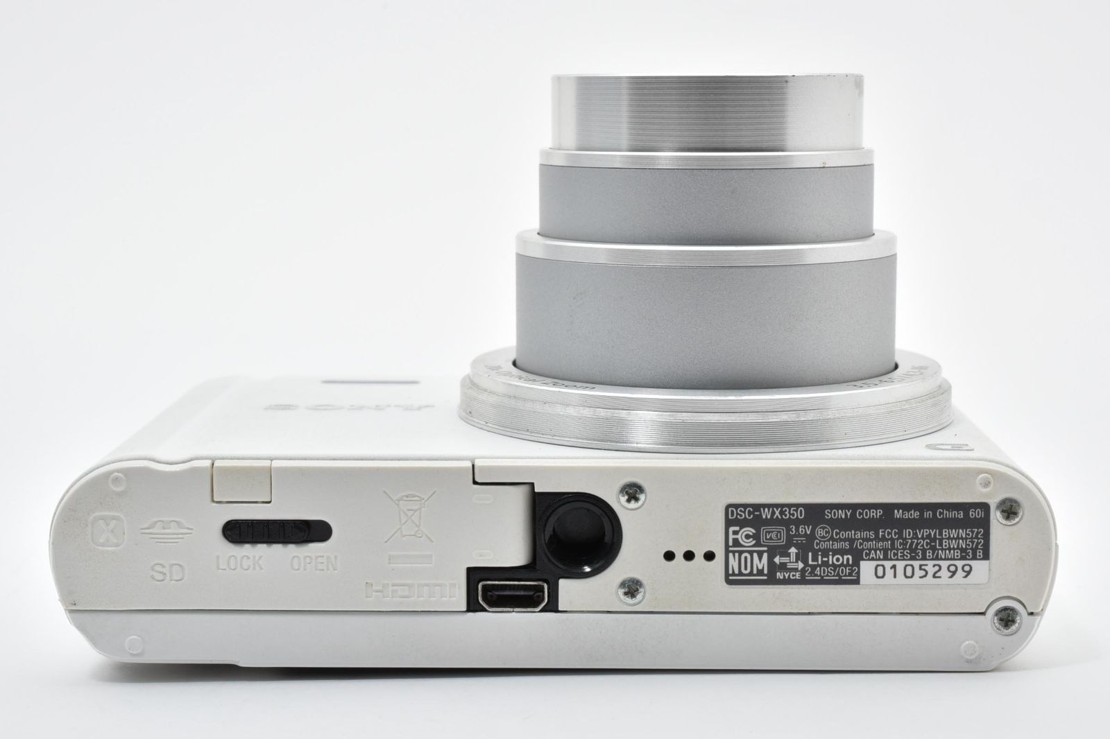 SONY ソニー Cyber-shot DSC-WX350 ホワイト /3072 動作OK 返金保証