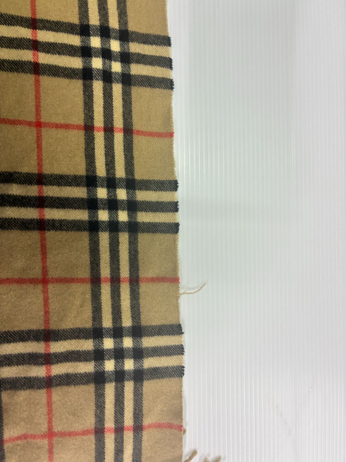 Burberrys バーバリー カシミヤ マフラー ノバチェック ベージュ 英国