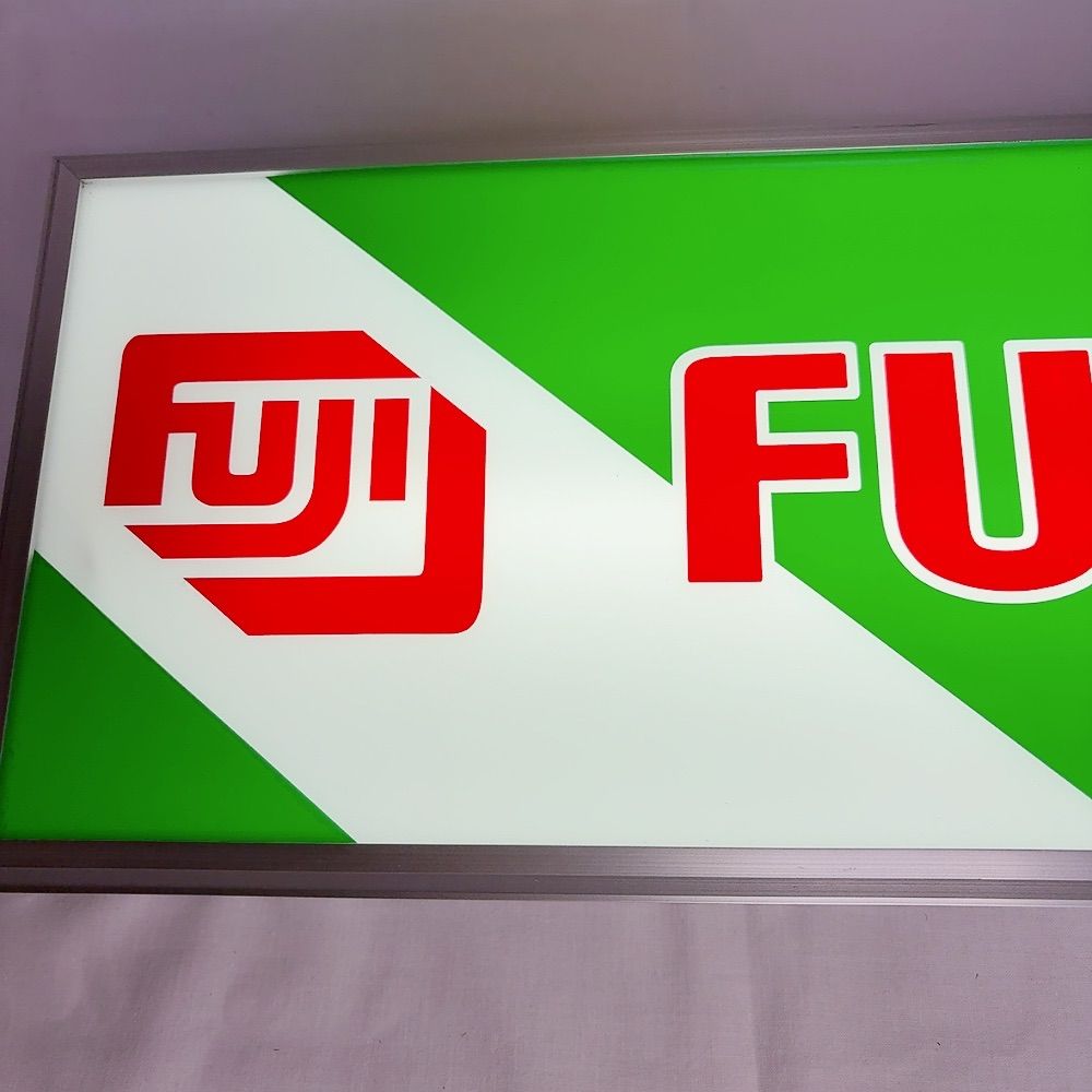 富士フイルム 店舗用電飾看板 照明 レトロ 非売品 FUJIFILM 昭和レトロ 看板ライト ヴィンテージ雑貨 ガレージインテリア