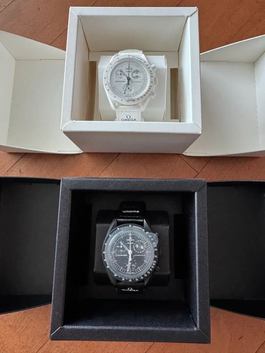 ムーンスウォッチ ムーンフェイズ SNOOPY 白黒 セット 未使用品 Swatch 