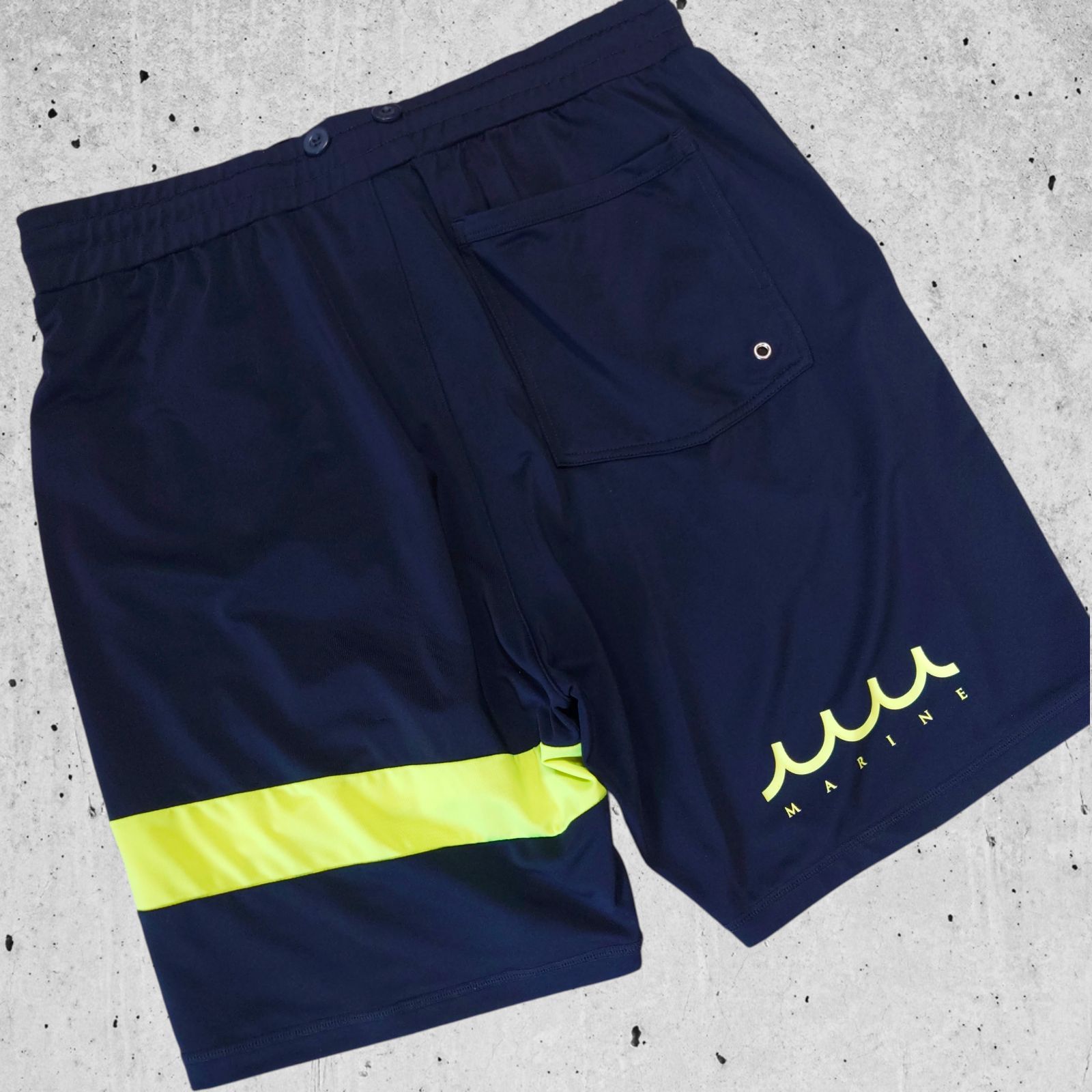 極美品 muta MARINE GOLF ラッシュショートパンツ 水陸両用 ネイビー