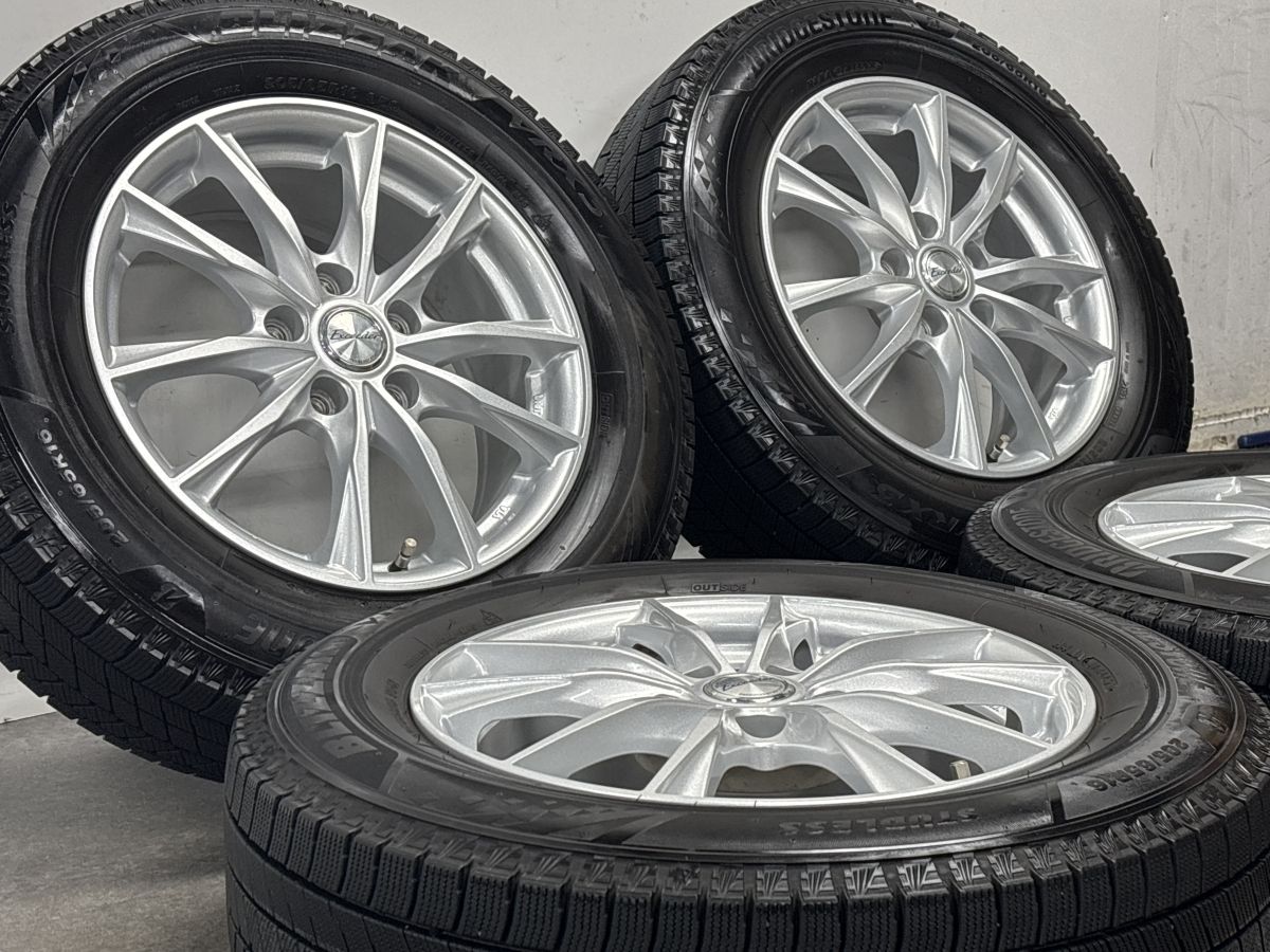 美品 バリ溝】エクシーダー 16in 6.5J +48 PCD114.3 ブリヂストン