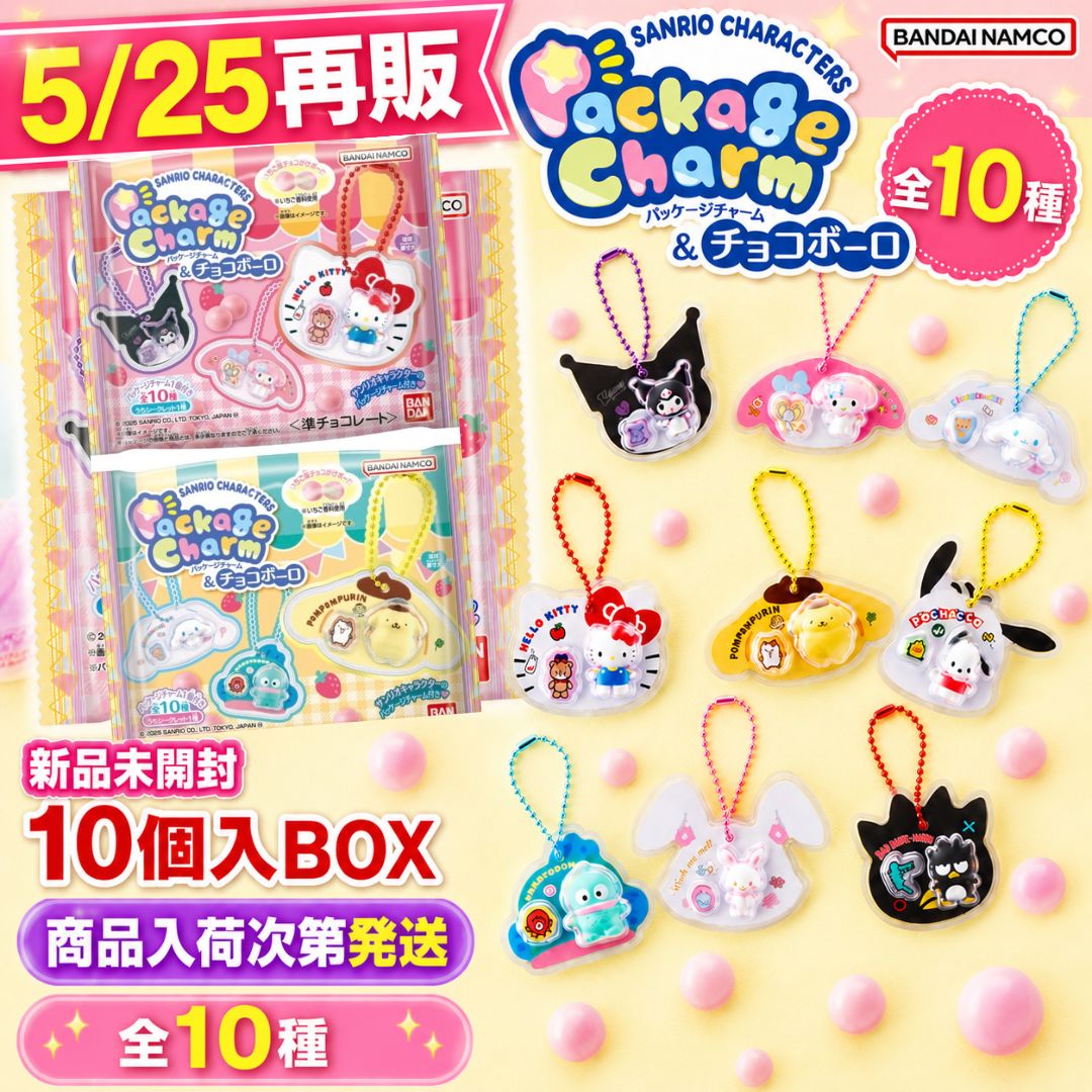 新品未開封】バンダイ サンリオキャラクターズ パッケージチャーム