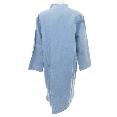 未使用タグ付き！'S MaxMara 麻素材シャツジャケット 40 Sマックスマーラ 'S Max Mara タグ付き ノーカラー コート ロング