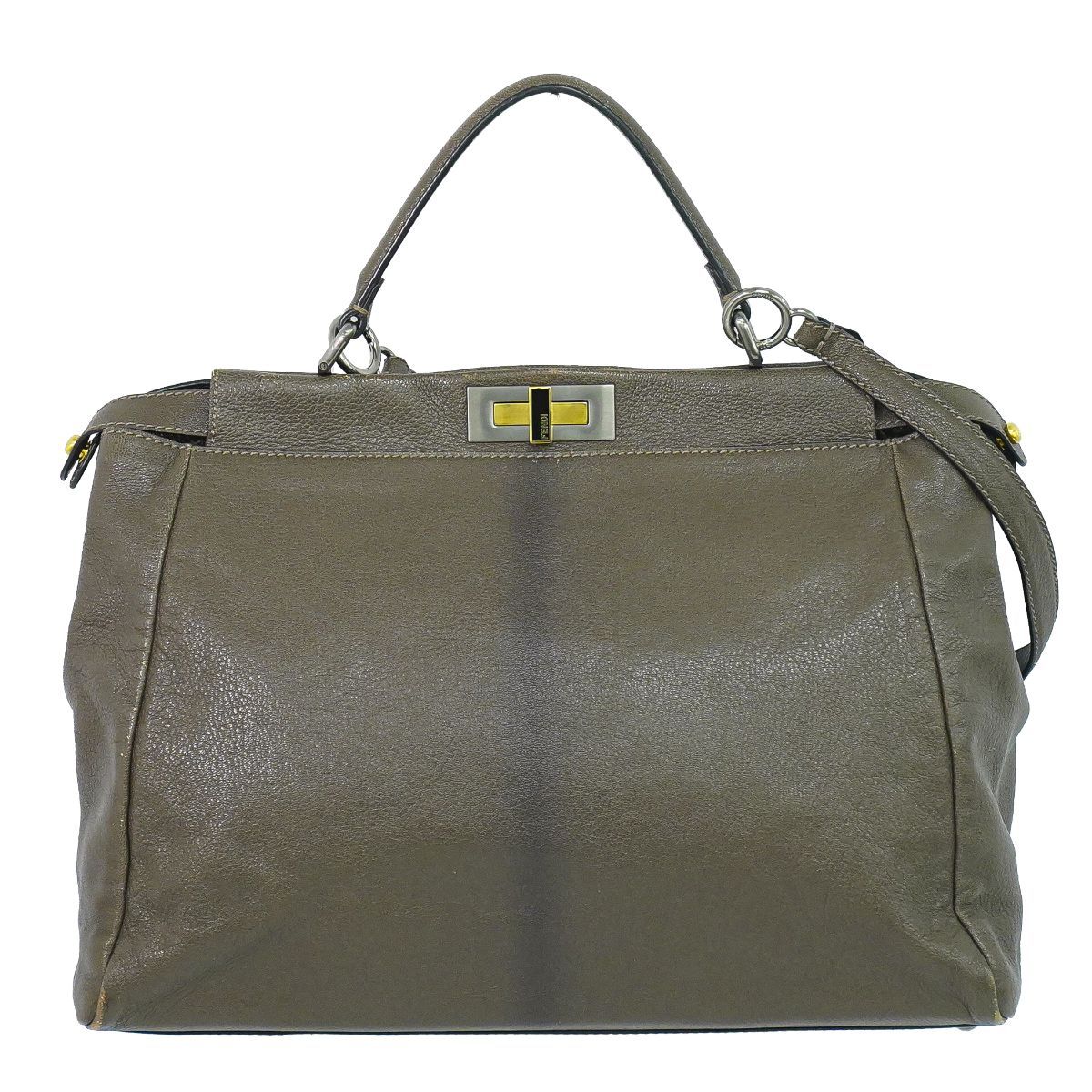 本物 フェンディ FENDI ピーカブー ラージ 2WAY ショルダーバッグ 