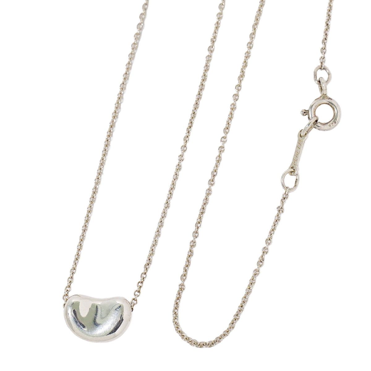 本物 ティファニー TIFFANY & Co. ビーン 925 ネックレス ペンダント 