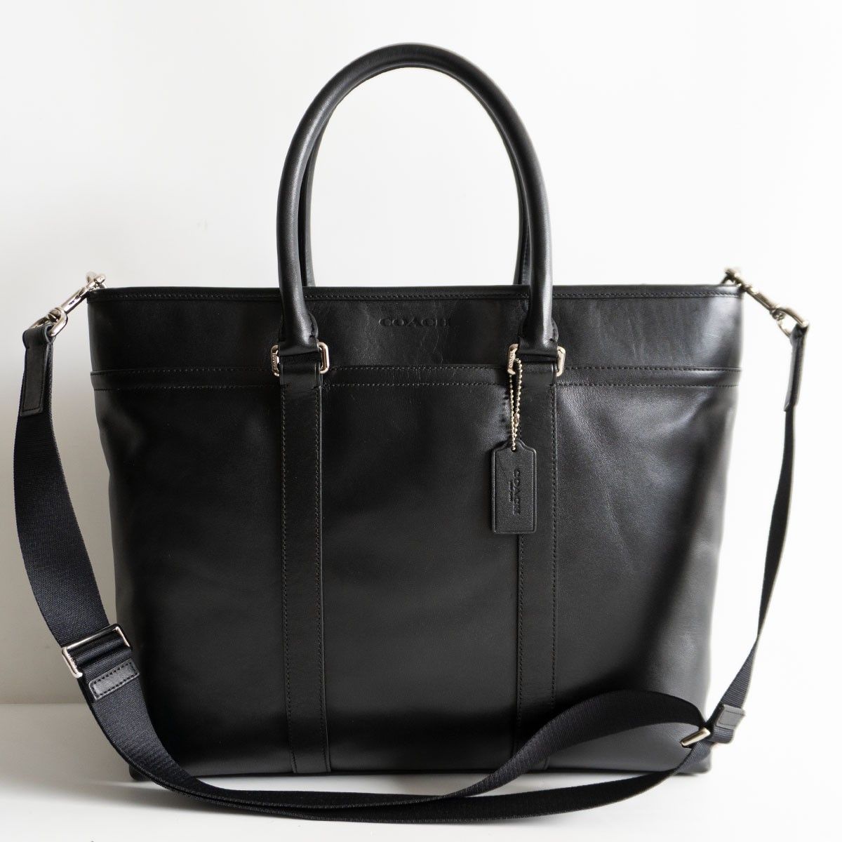 美品】COACH【2WAY レキシントン レザー トートバッグ】 ブラック