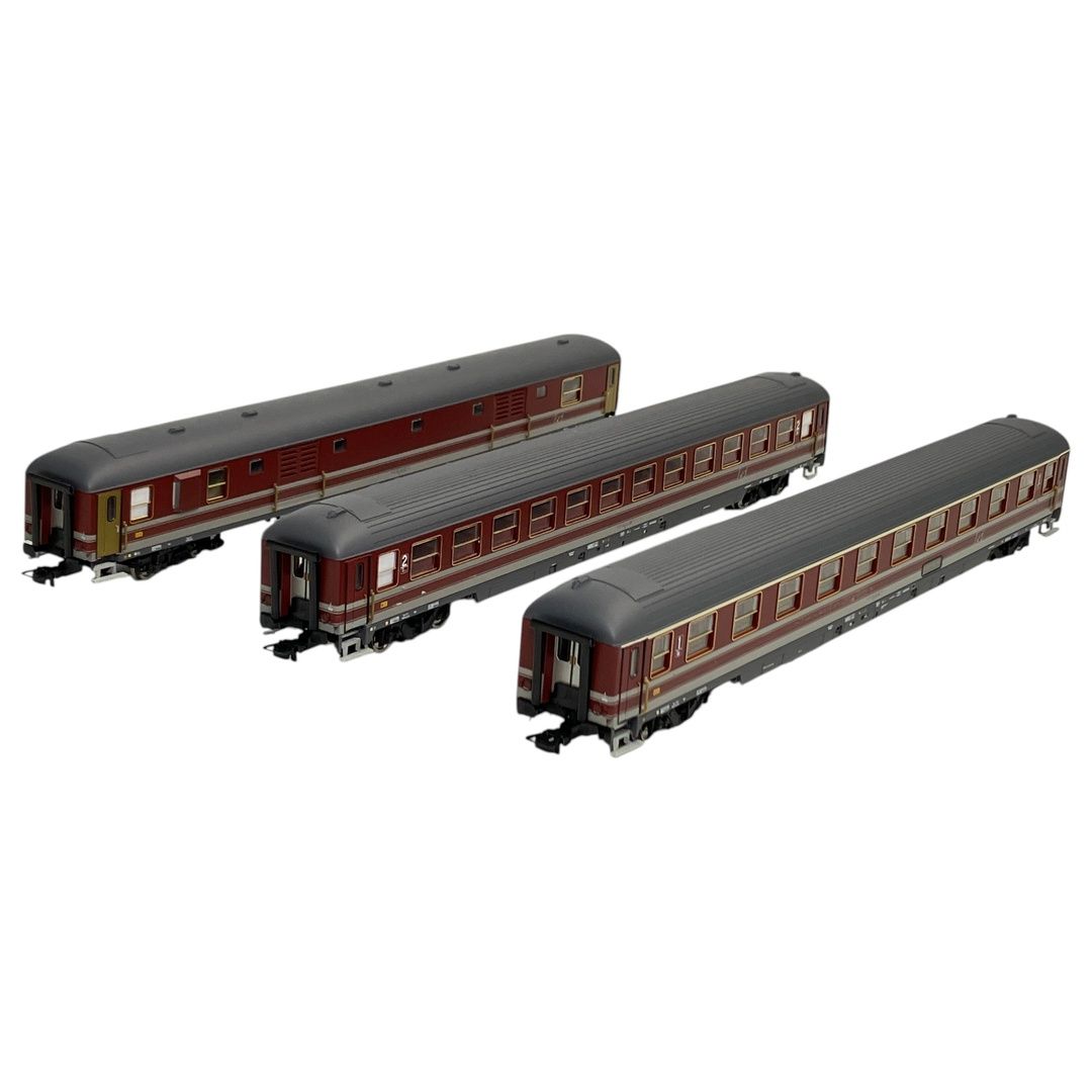 Rivarossi HR4057 イタリア国鉄 FS UIC-X形 Rosso Fegato / Grigio 客車 HOゲージ 鉄道模型 ジャンク N11181514