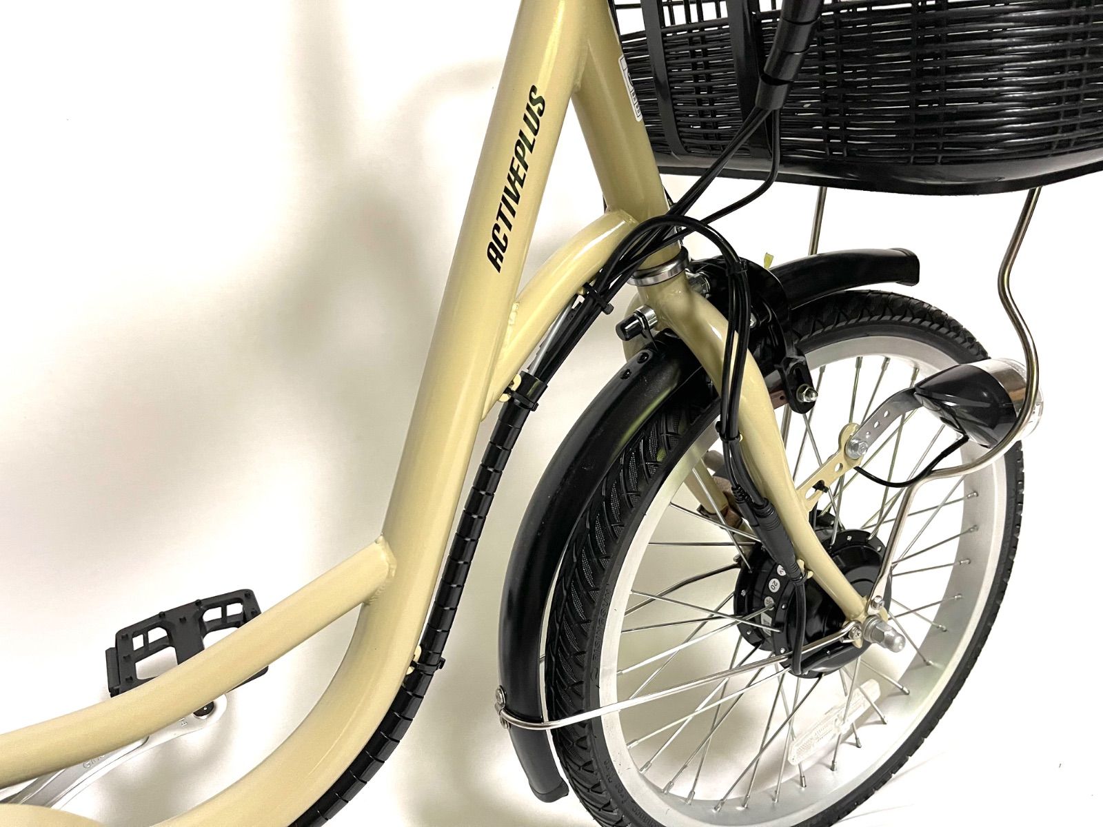 0331【動作確認済】送料無料 ACTIVEPLUS 電動アシスト三輪自転車 5.8Ah 