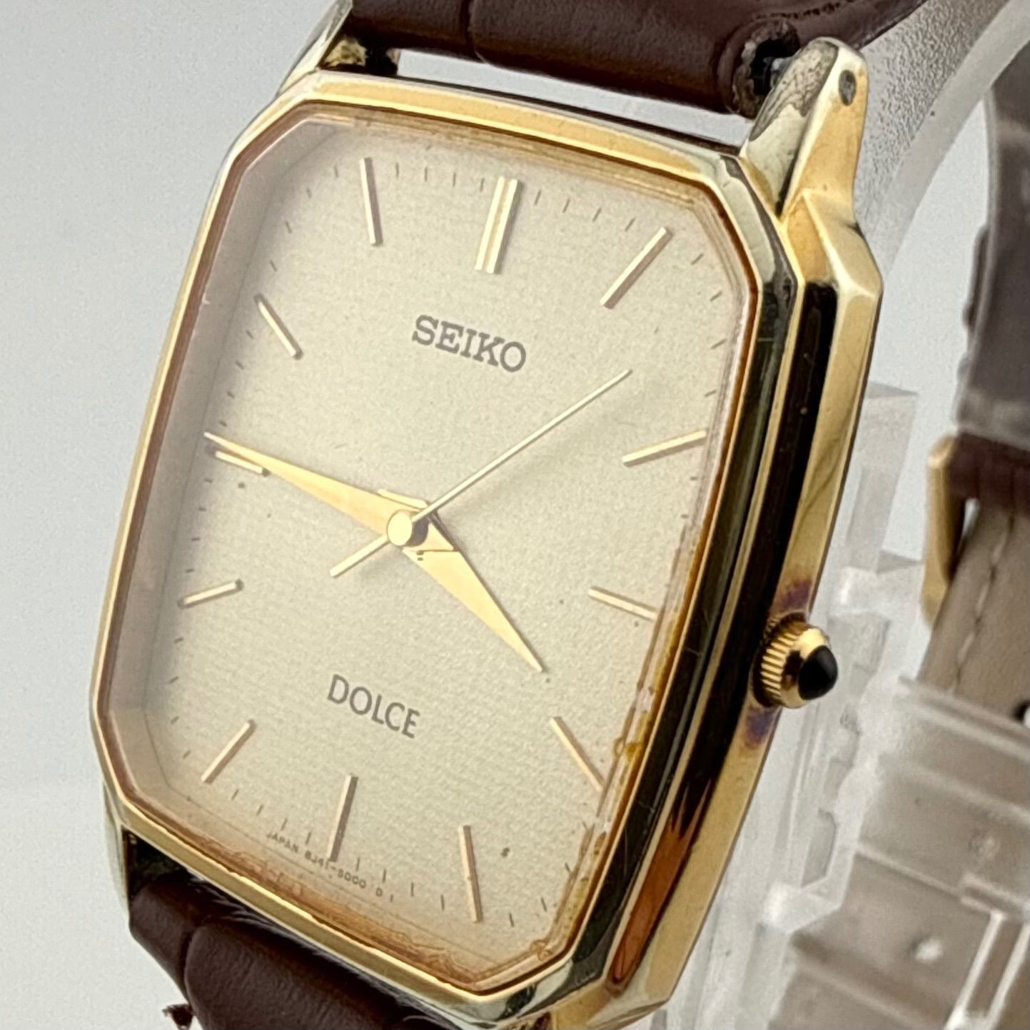 SEIKO セイコー DOLCE ドルチェ 8J41-5000 スクエア メンズ 腕時計