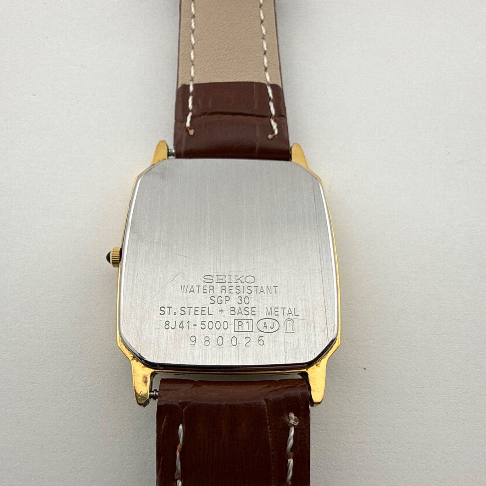 SEIKO セイコー DOLCE ドルチェ 8J41-5000 スクエア メンズ 腕時計