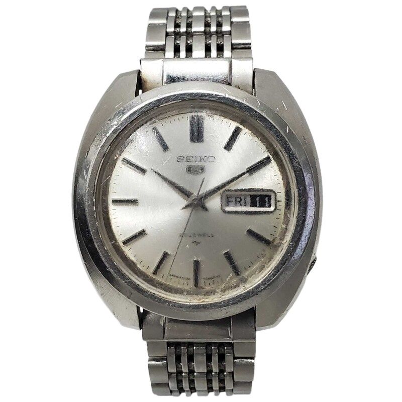SEIKO セイコー SEIKO5 5126-7020 腕時計 メンズ 自動巻き シルバー文字盤 動作品 【中古/ジャンク】 32602R5