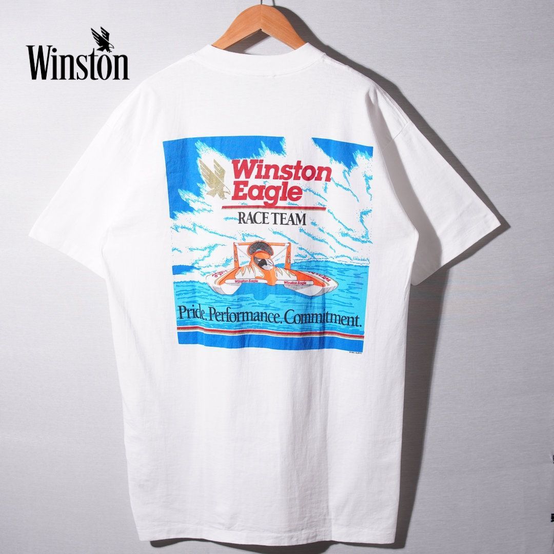 美品 90s USA製 1991年製 ウィンストン Tシャツ XL ホワイト