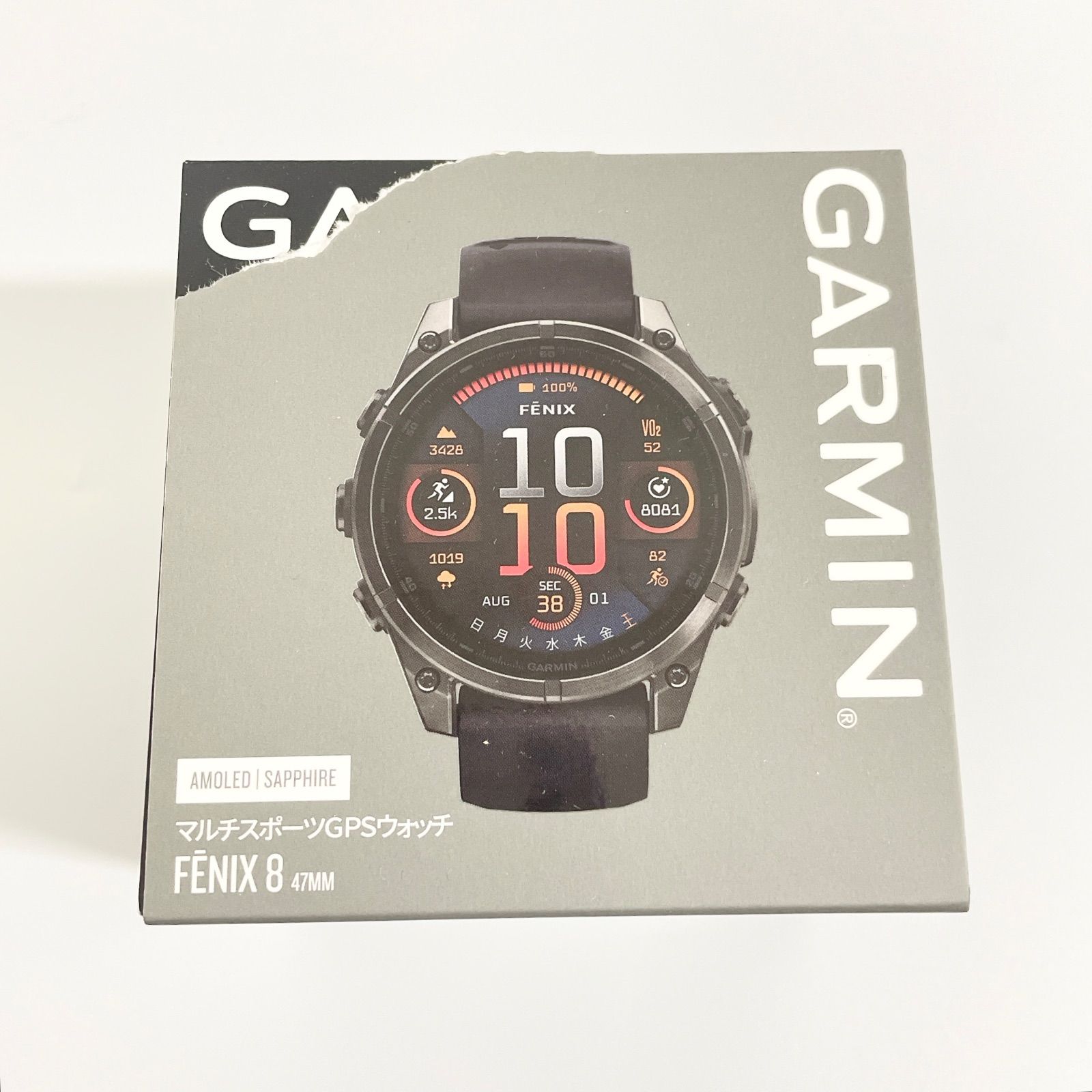 GARMINマルチスポーツGPSウォッチFENIX 8 47MM【Aランク】679