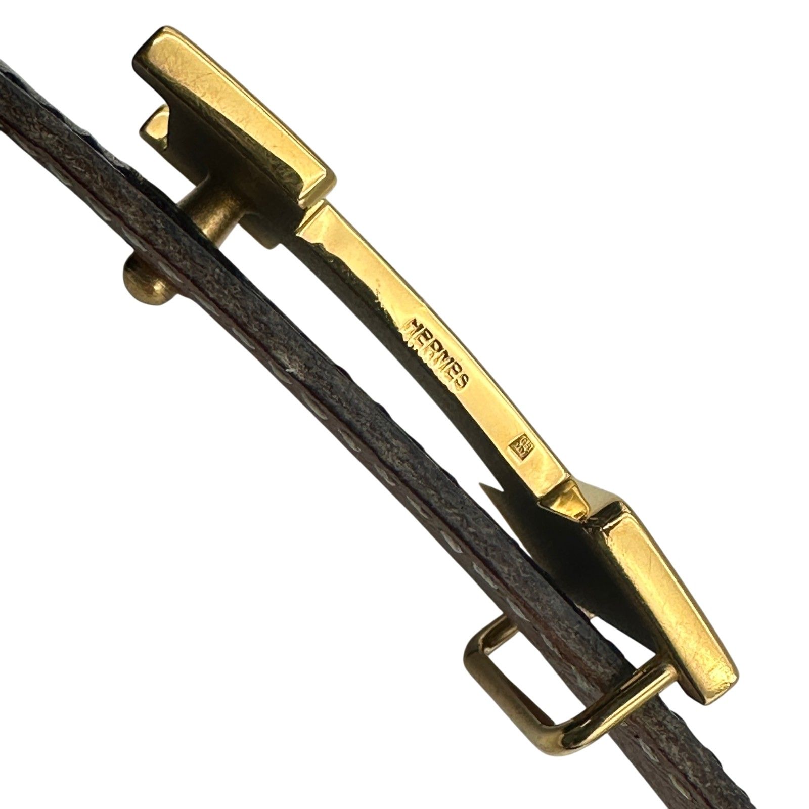 エルメス HERMES コンスタンスベルト70cm ブラック/ゴールド金具 ボックスカーフ･クシュベル レディース ベルト エルメス HERMES コンスタンス ベルト70cm ブラック/ゴールド金具