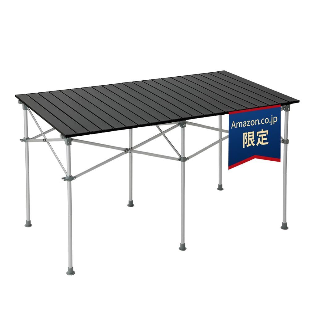 特価商品　ブラック 120*70 アウトドアロールテーブル