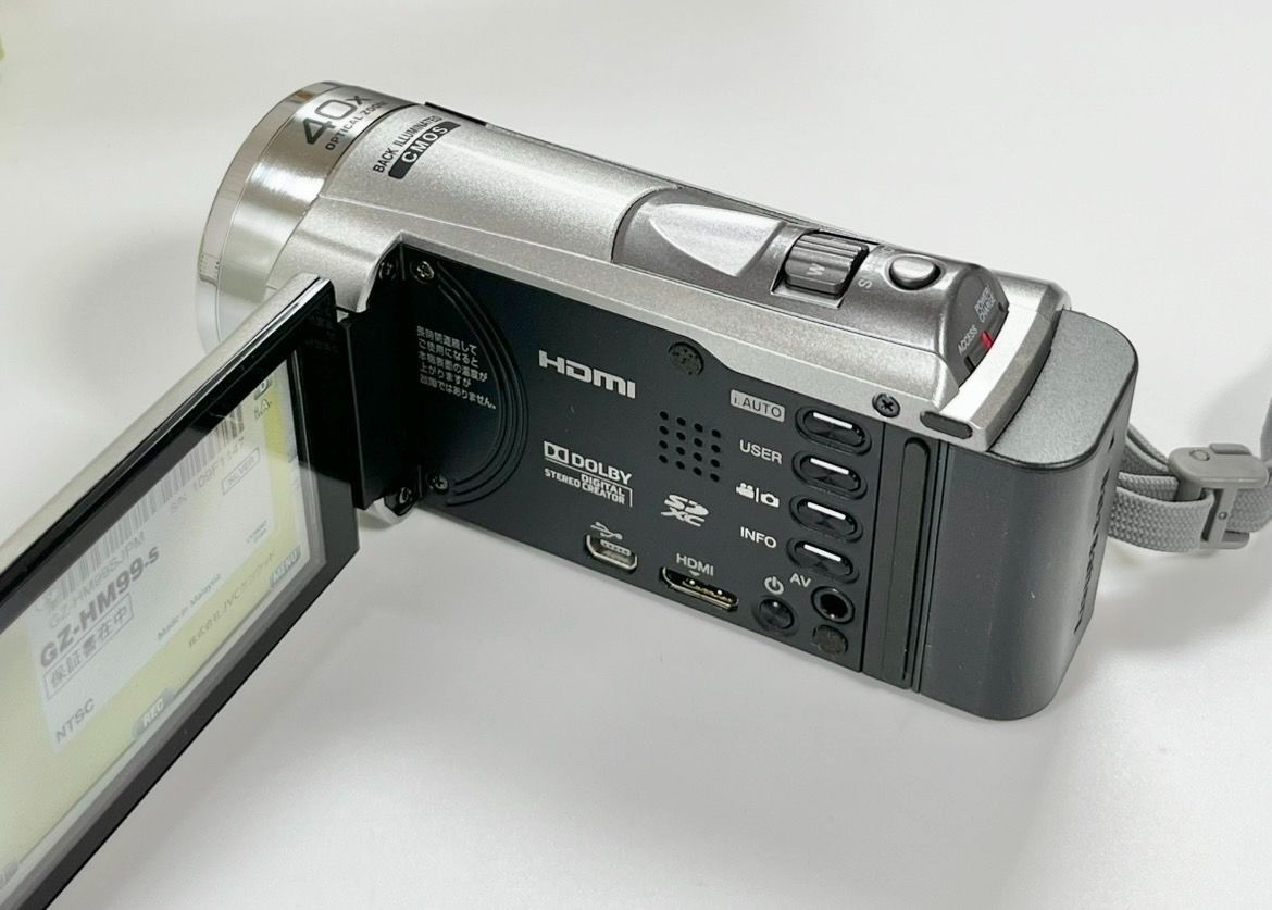 JVC ケンウッド ビデオカメラ Everio GZ-HM99-S [シルバー] 【中古