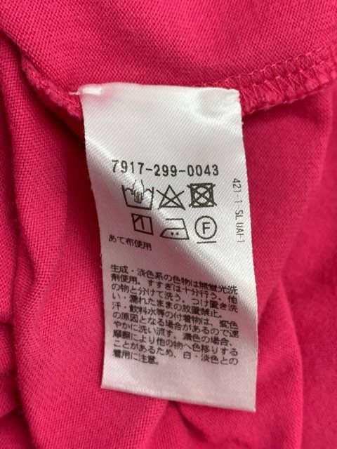 blamink/ブラミンク/コットン/オーバースリーブ/Tシャツ/ピンク/無地/レディース/FC3508 blamink/ブラミンク/コットン/オーバースリーブ/Tシャツ/ピンク/無地